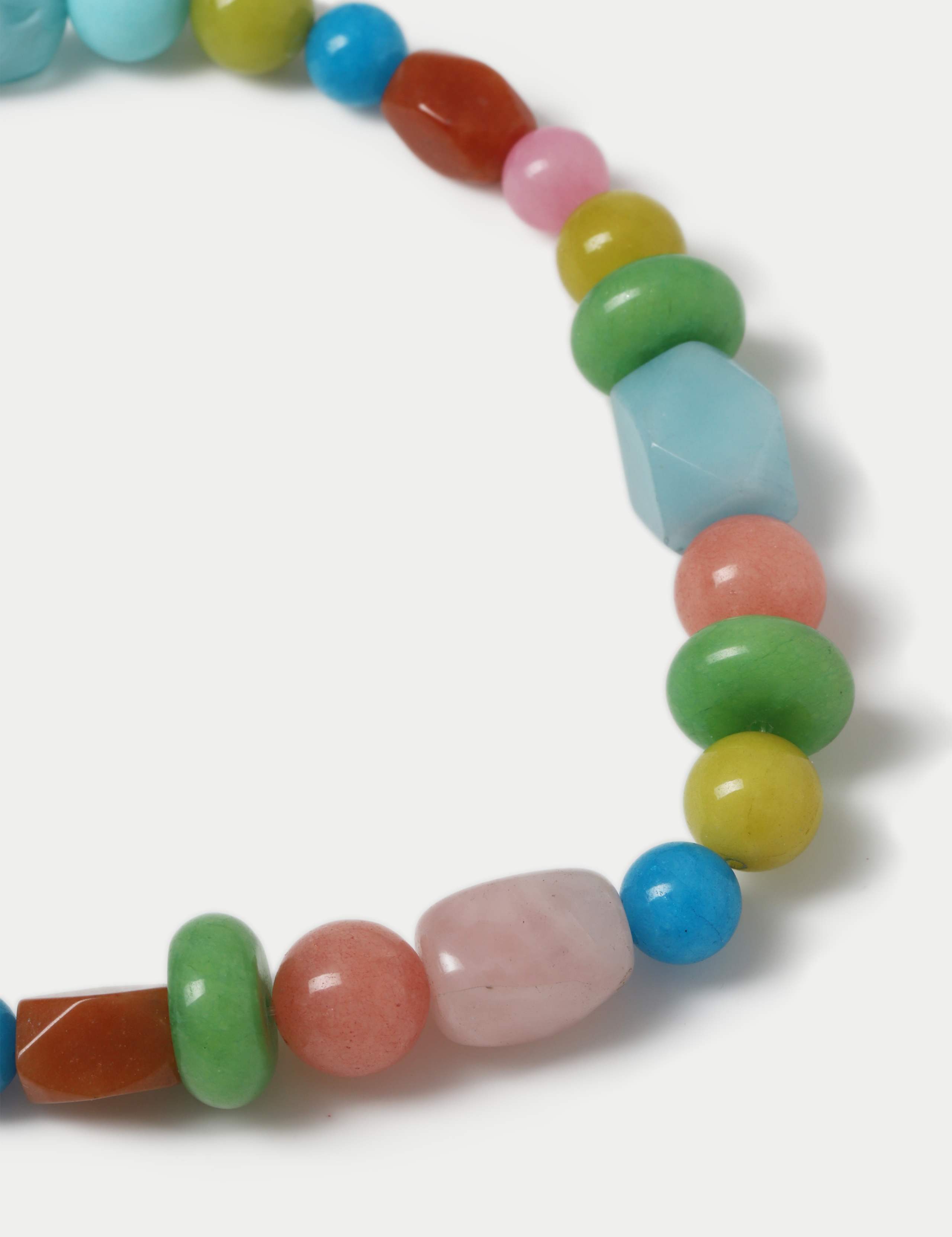 Natural Stone Frosted Colourful Necklace 2 of 2