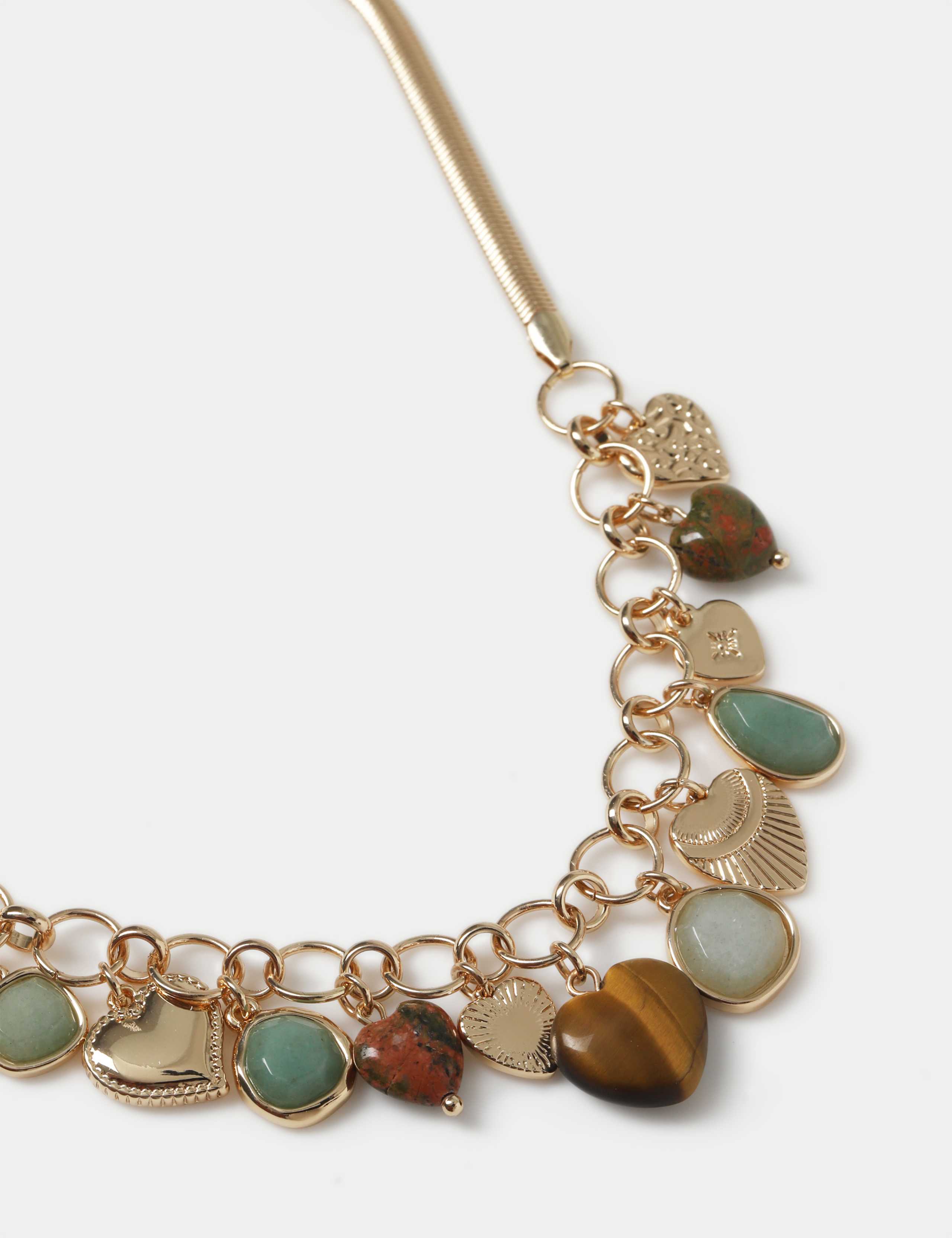 Snake Chain Charm Necklace 2 of 2
