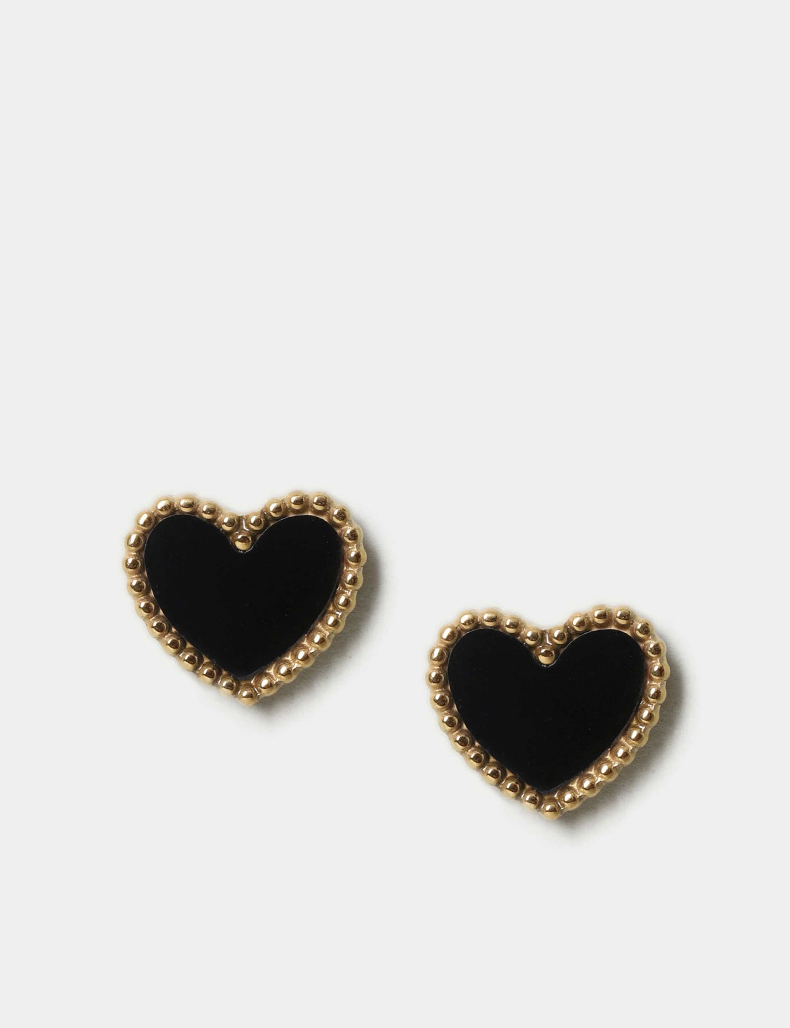 Mini Heart Stud Earrings 1 of 2