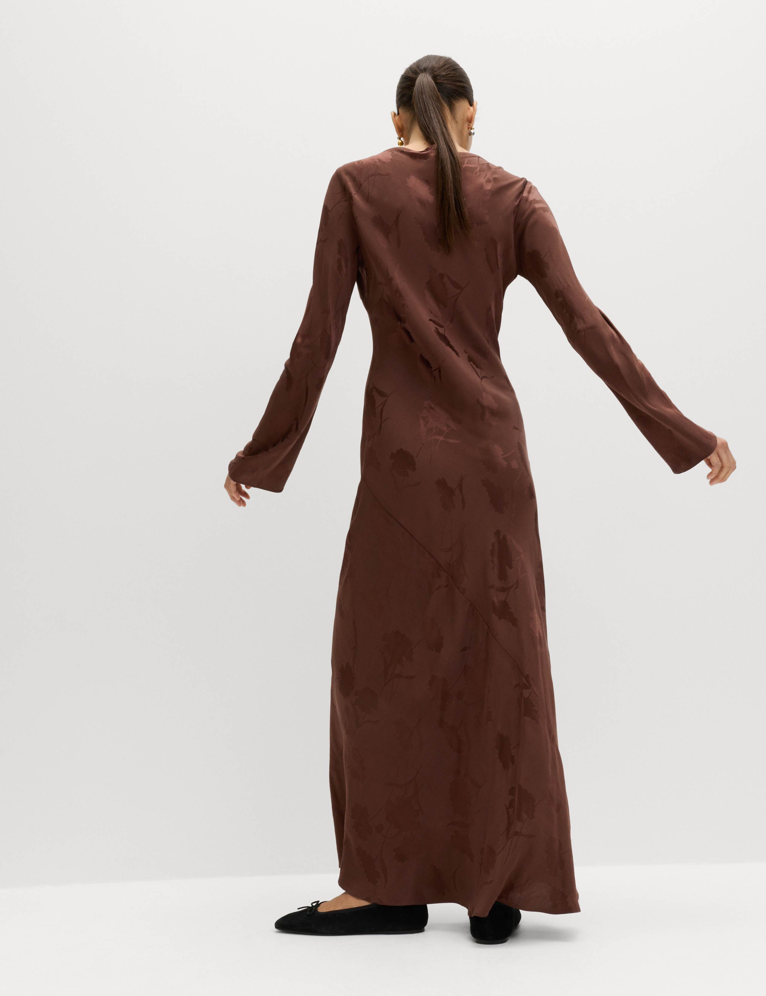 Jacquard Round Neck Midaxi Dress 6 of 6