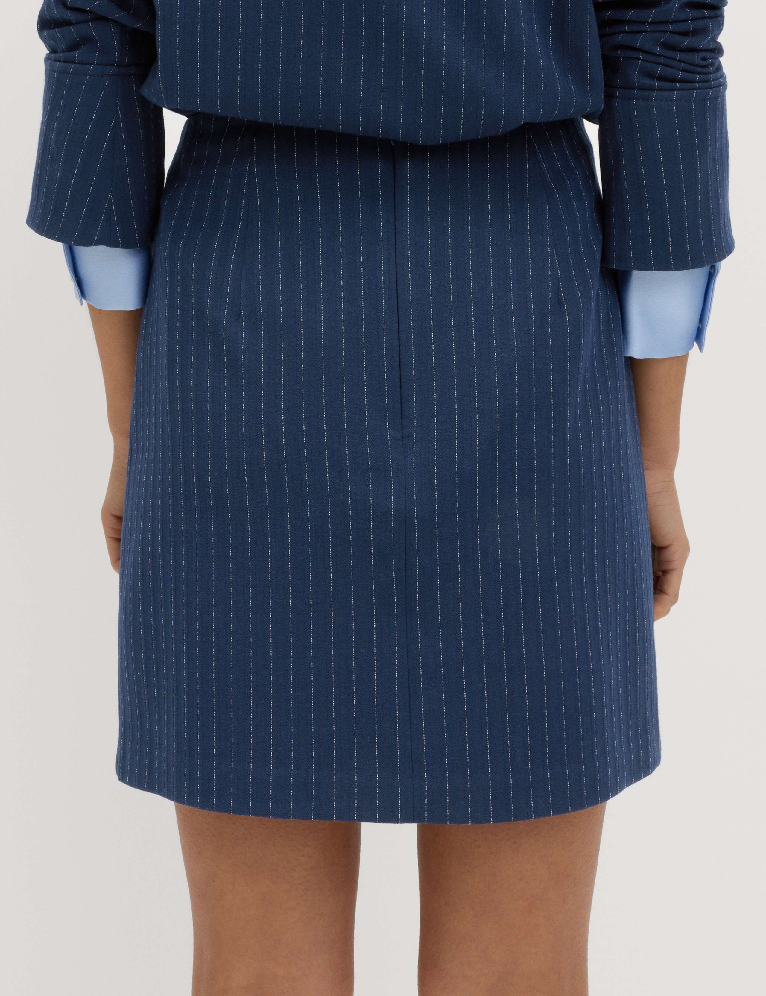 Pinstripe Mini Pencil Skirt 3 of 5