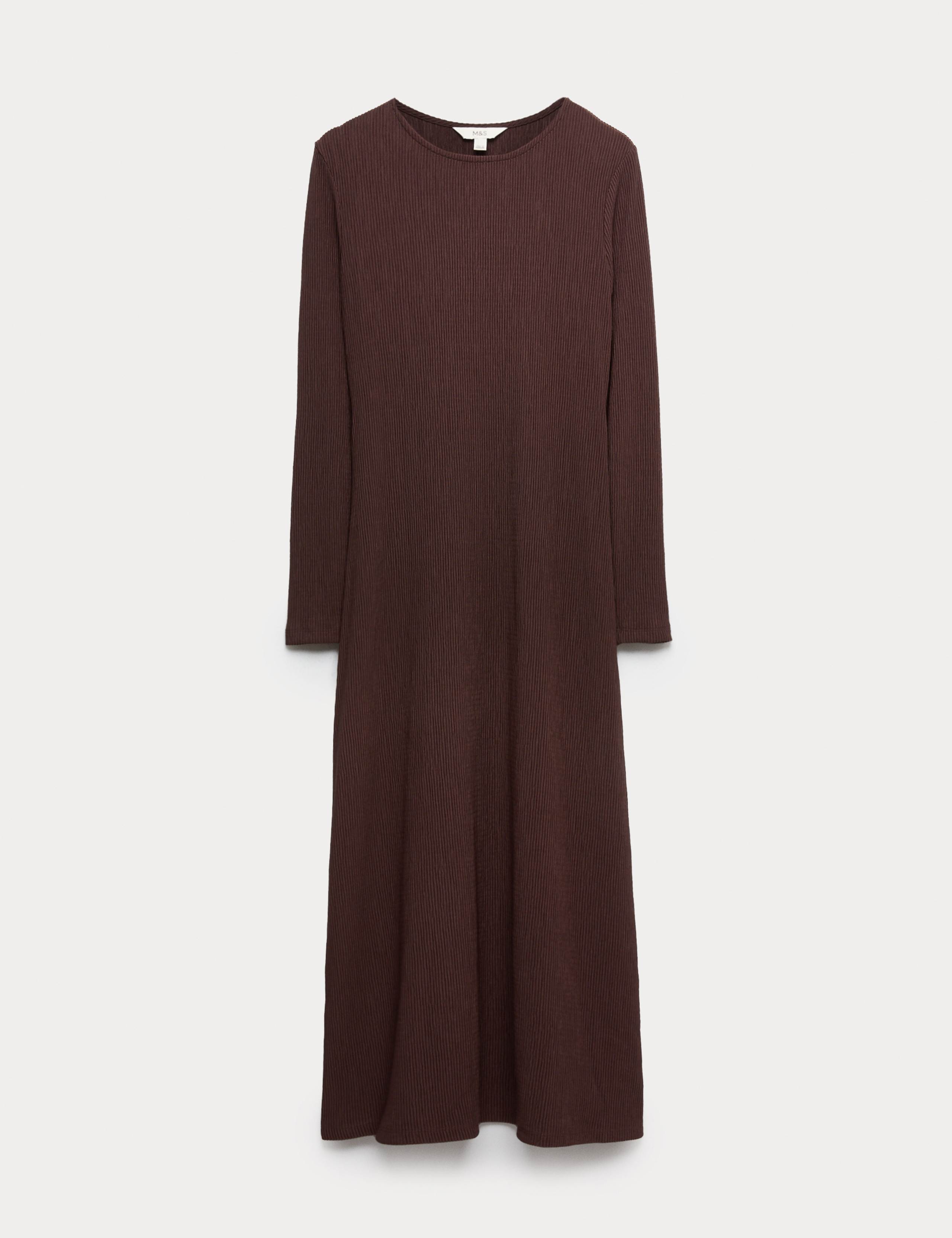 Jersey Plisse Midaxi Skater Dress 2 of 6