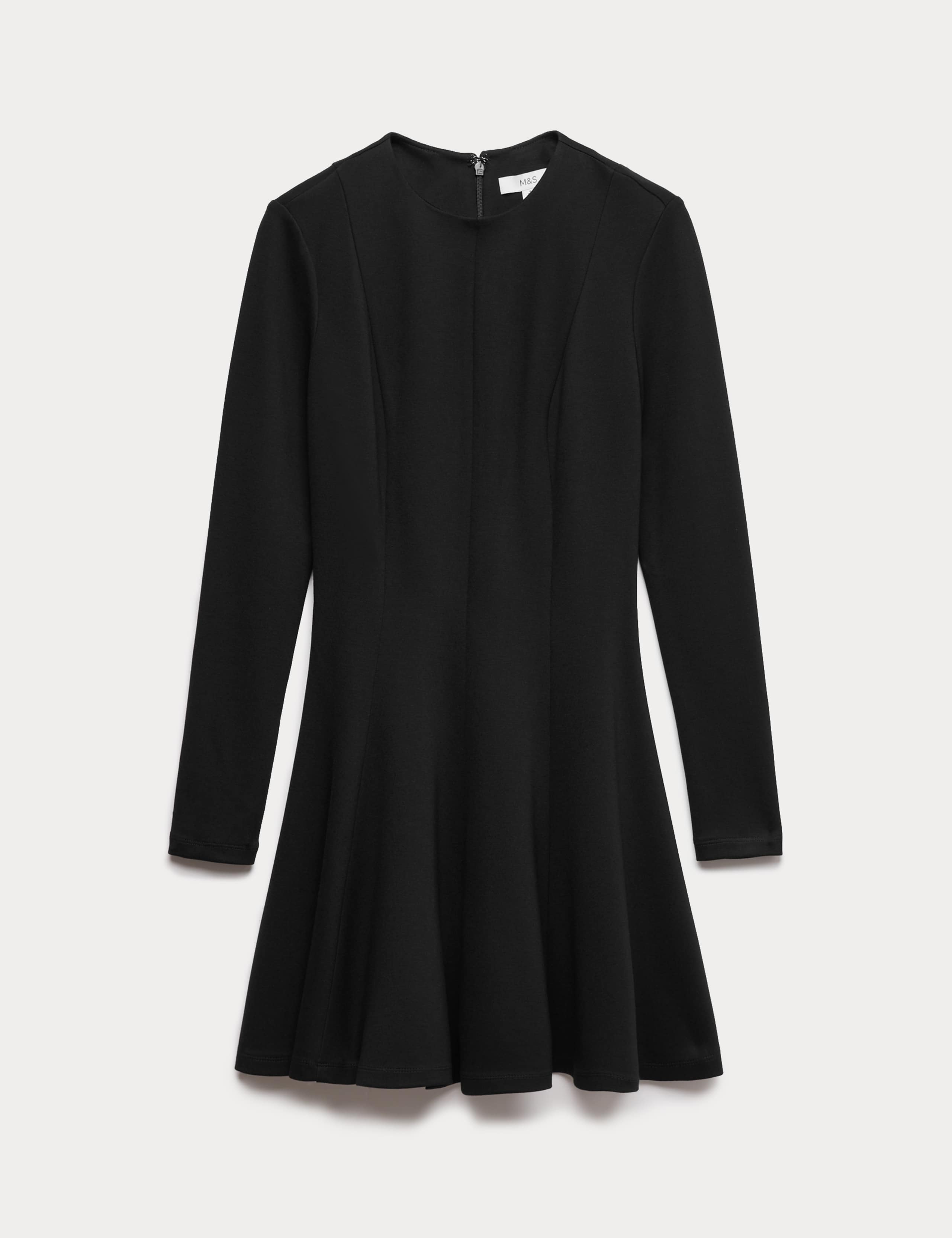 Jersey Crew Neck Mini Skater Dress 1 of 1