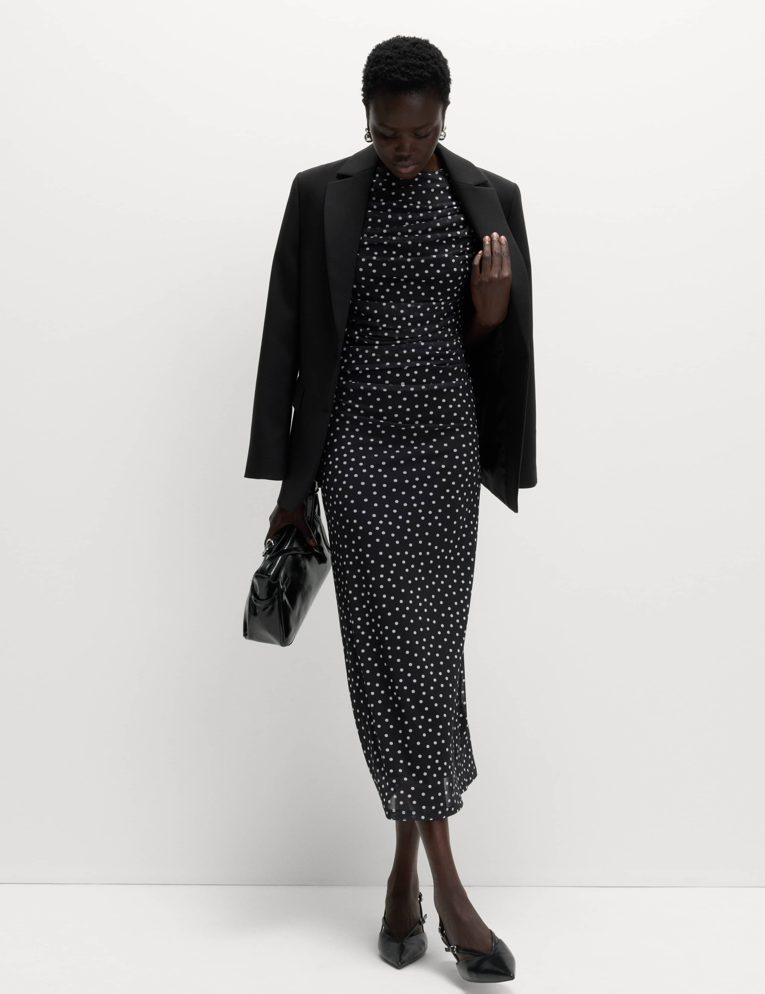 Printed Midi Bodycon Dress 4 of 5