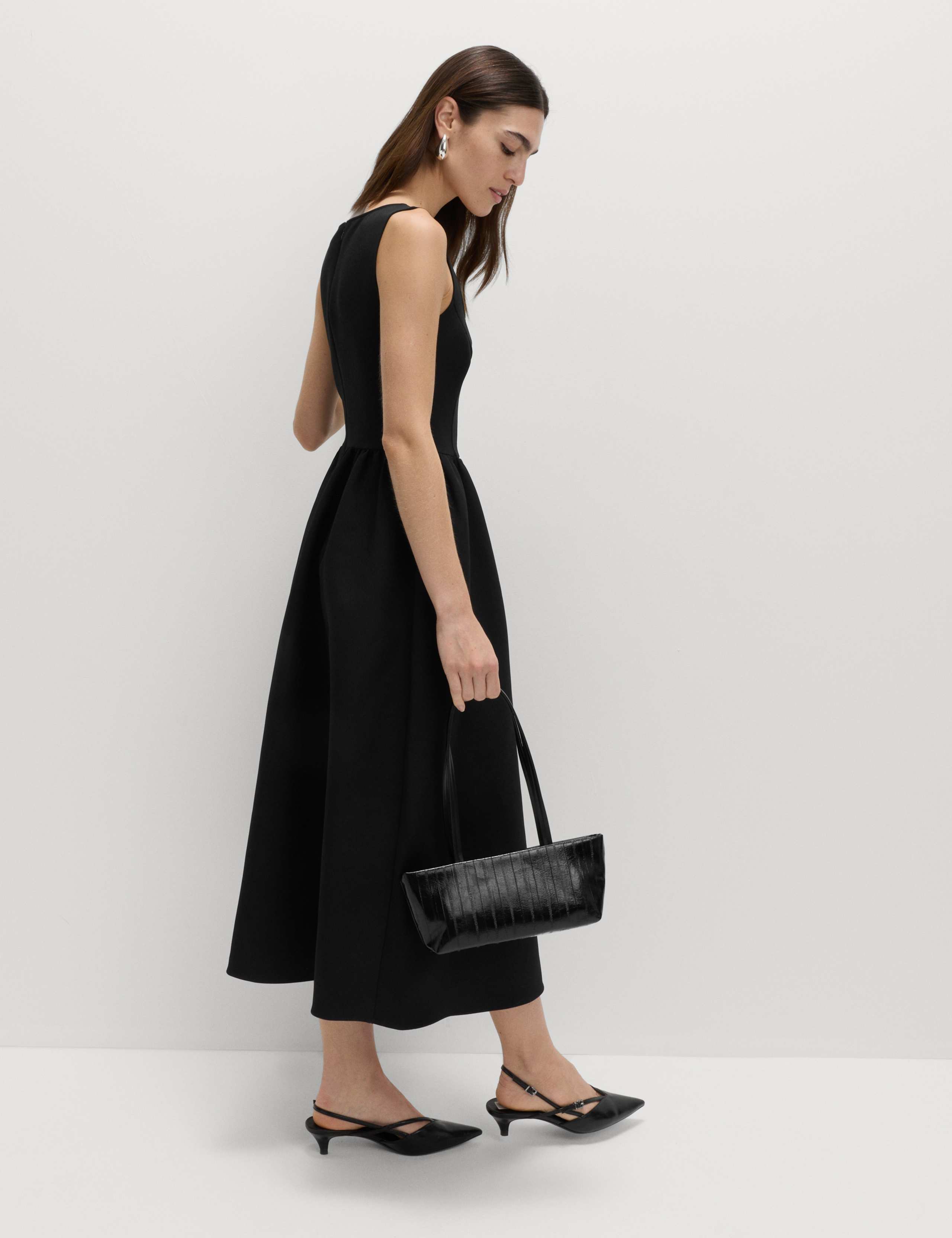 Square Neck Midi Skater Dress 5 of 5