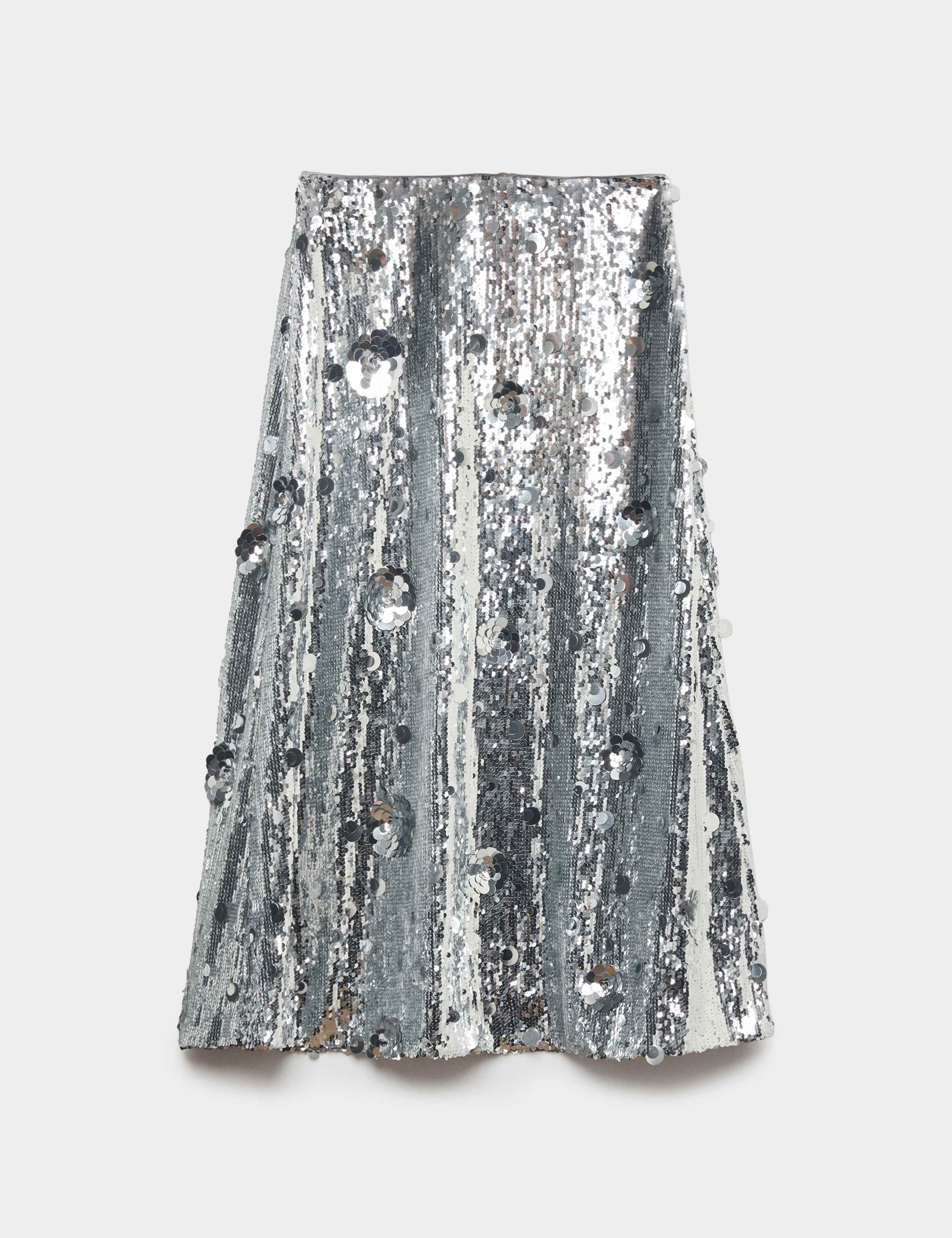 Sequin Midaxi A-Line Skirt 2 of 5