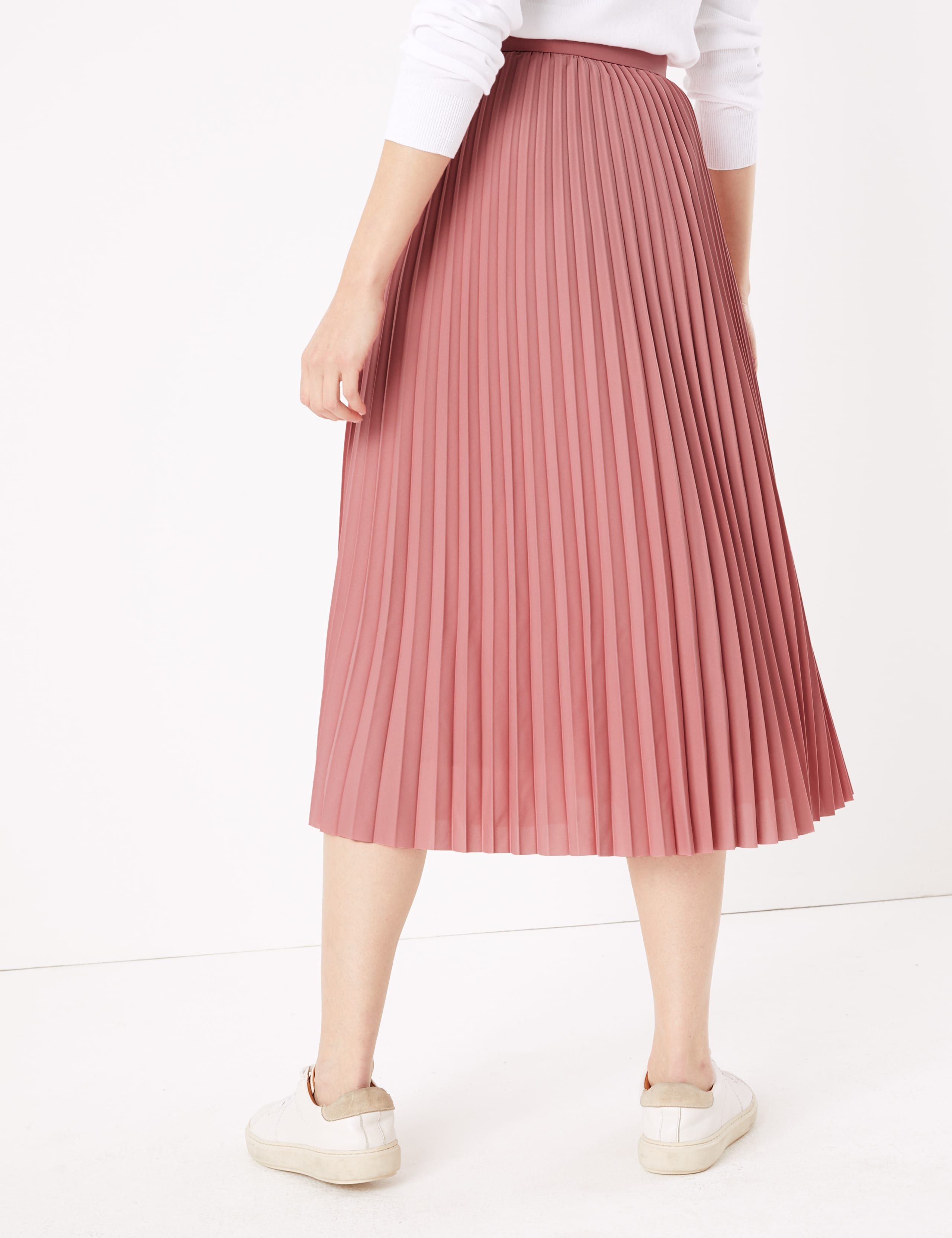 Pleated Circle Midi Skirt 2 of 3
