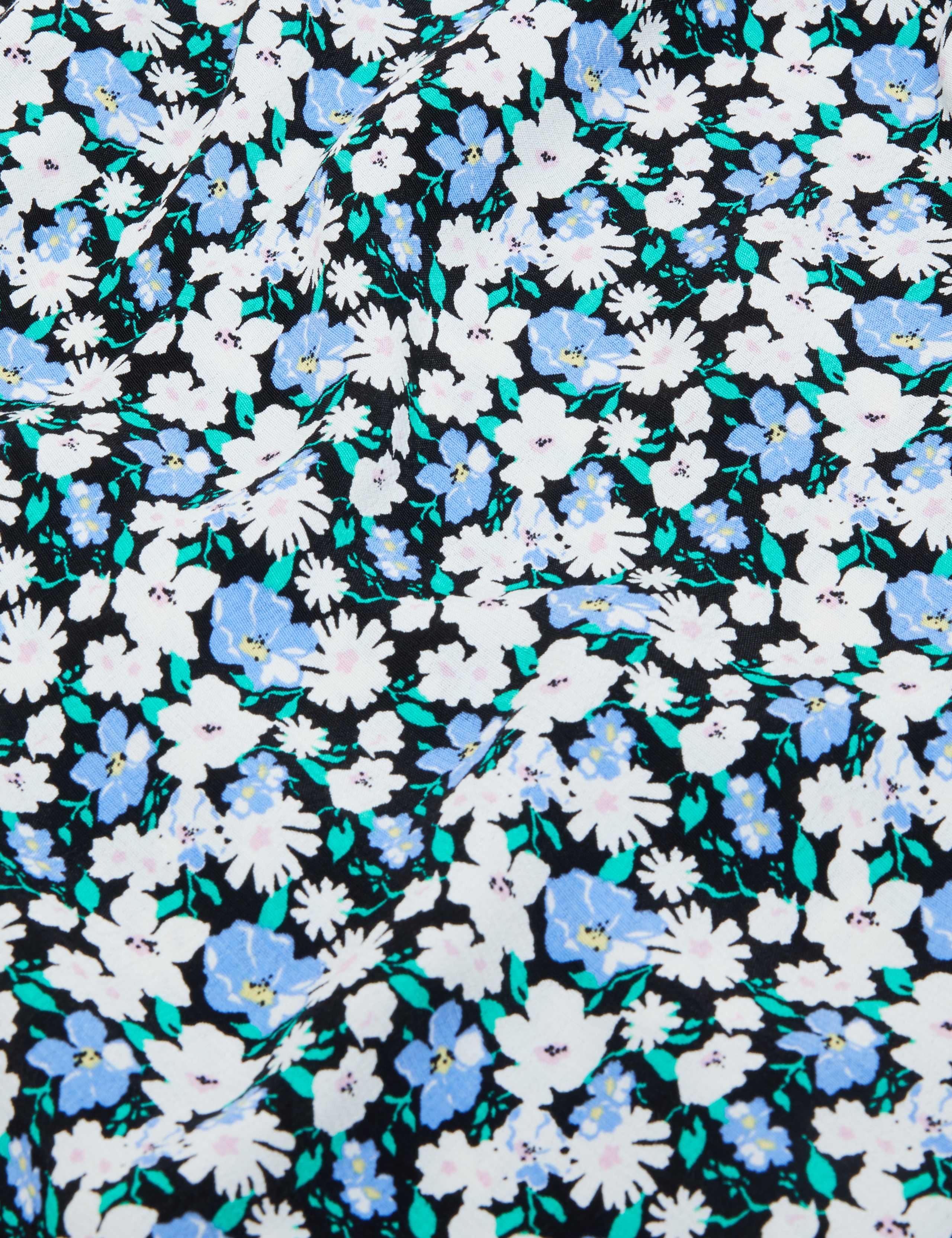 Floral Puff Sleeve Mini Tea Dress 5 of 5