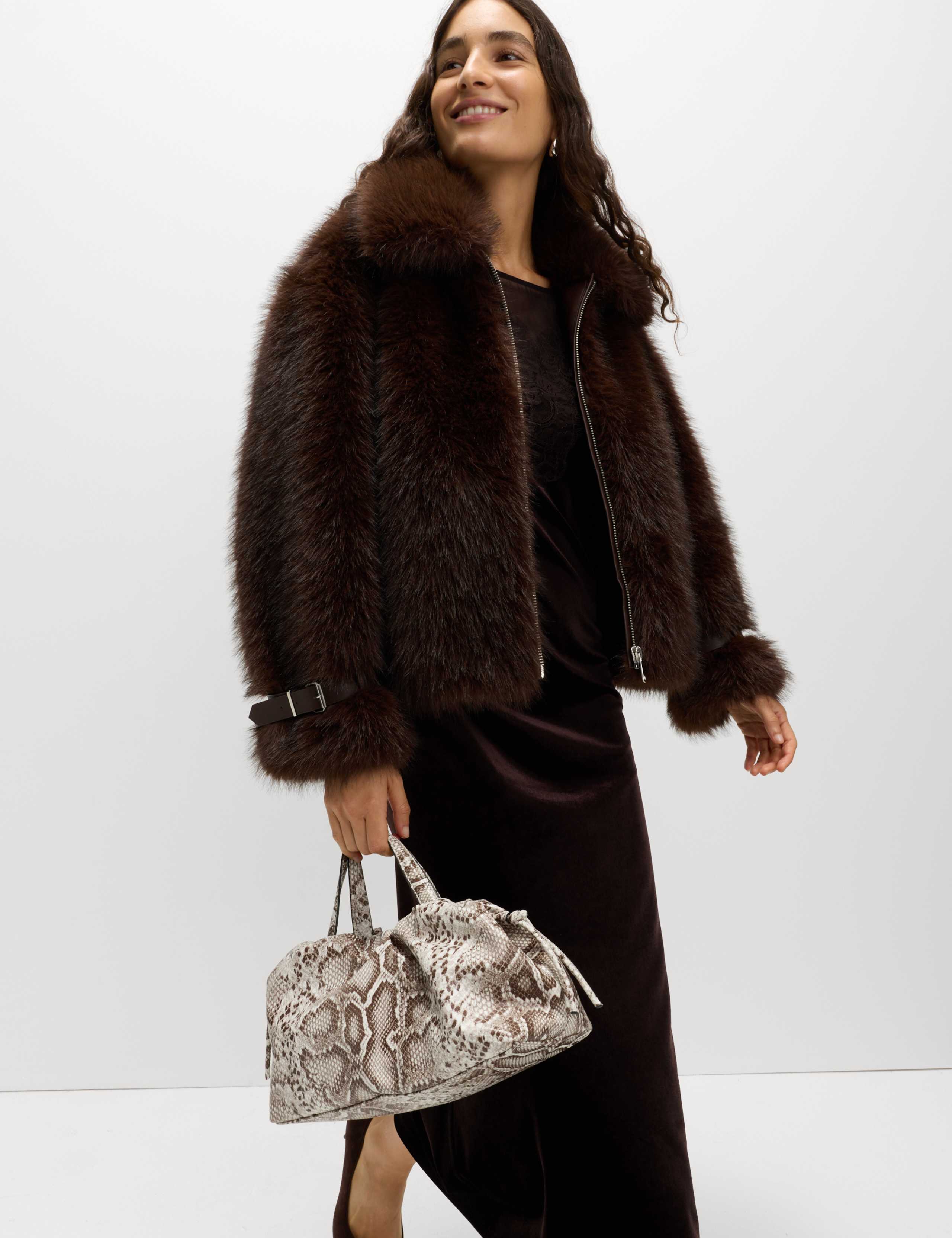 Velvet Sheer Lace Midaxi Column Dress 5 of 6