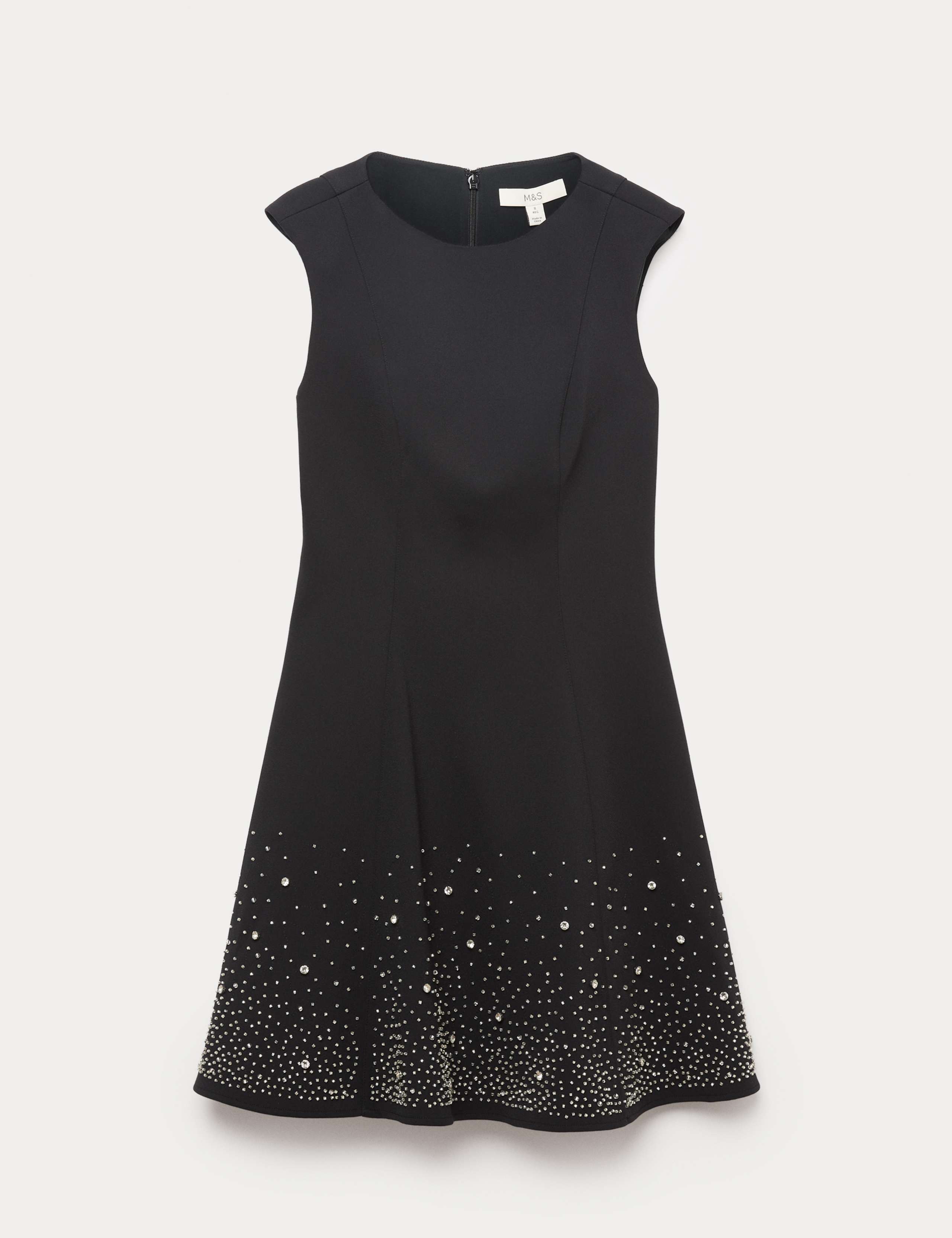 Embellished Mini Skater Dress 2 of 4