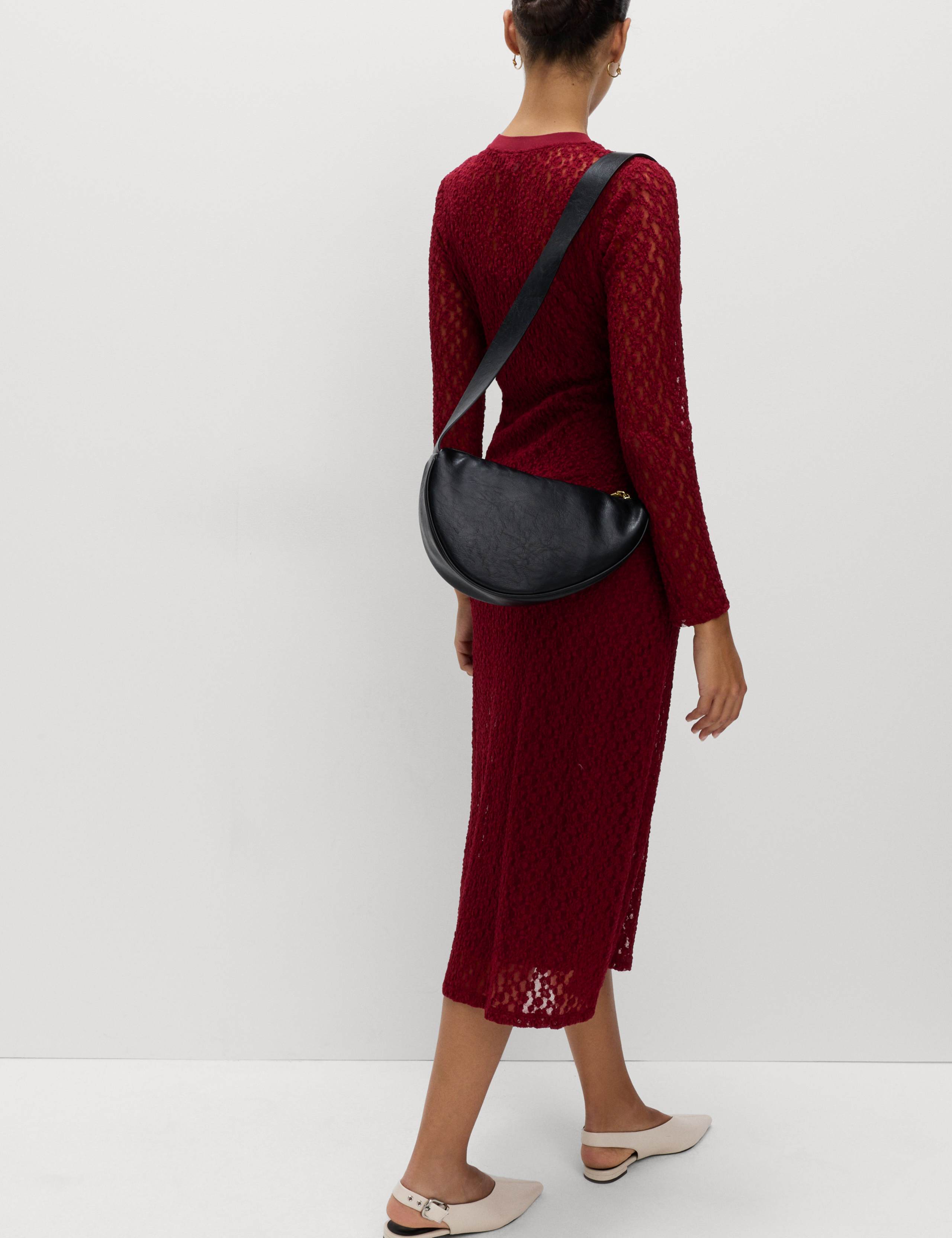 Jersey Knitted Lace Midaxi Dress 5 of 6