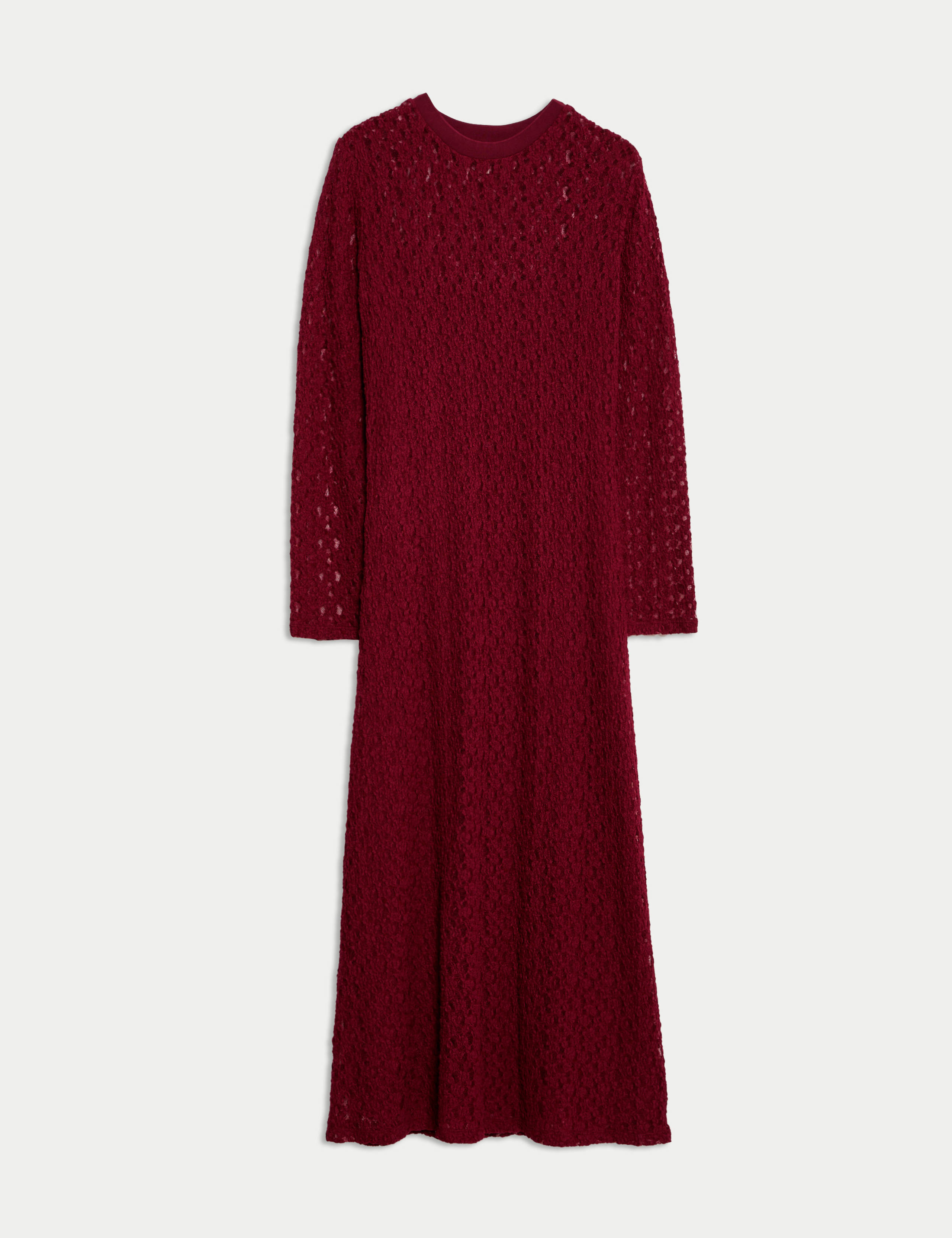 Jersey Knitted Lace Midaxi Dress 2 of 3