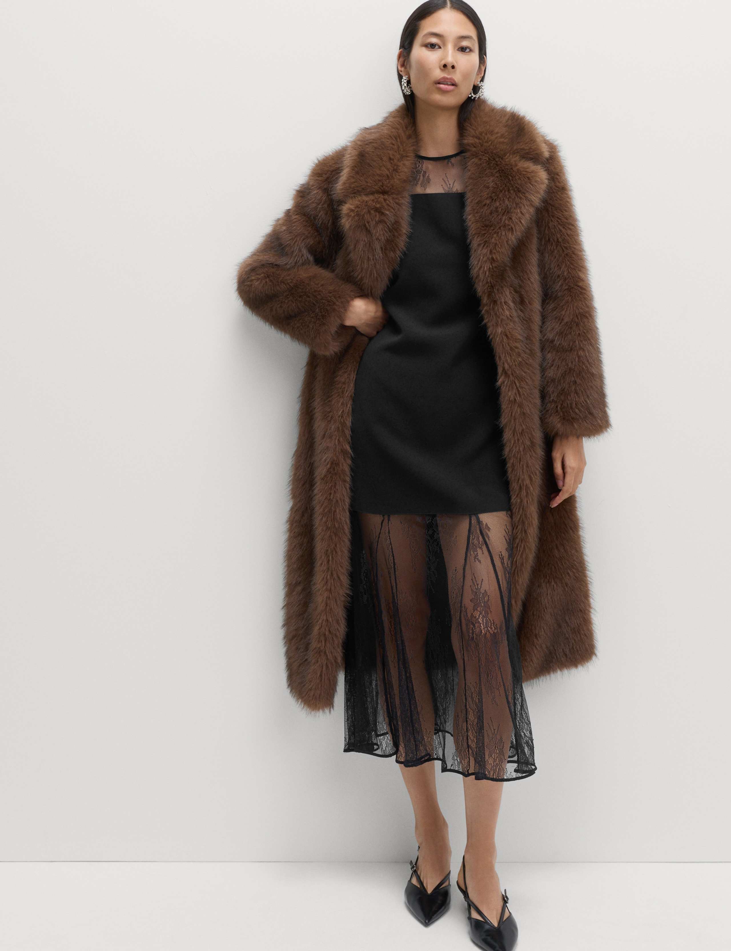 Sheer Lace Midaxi Dress 3 of 6