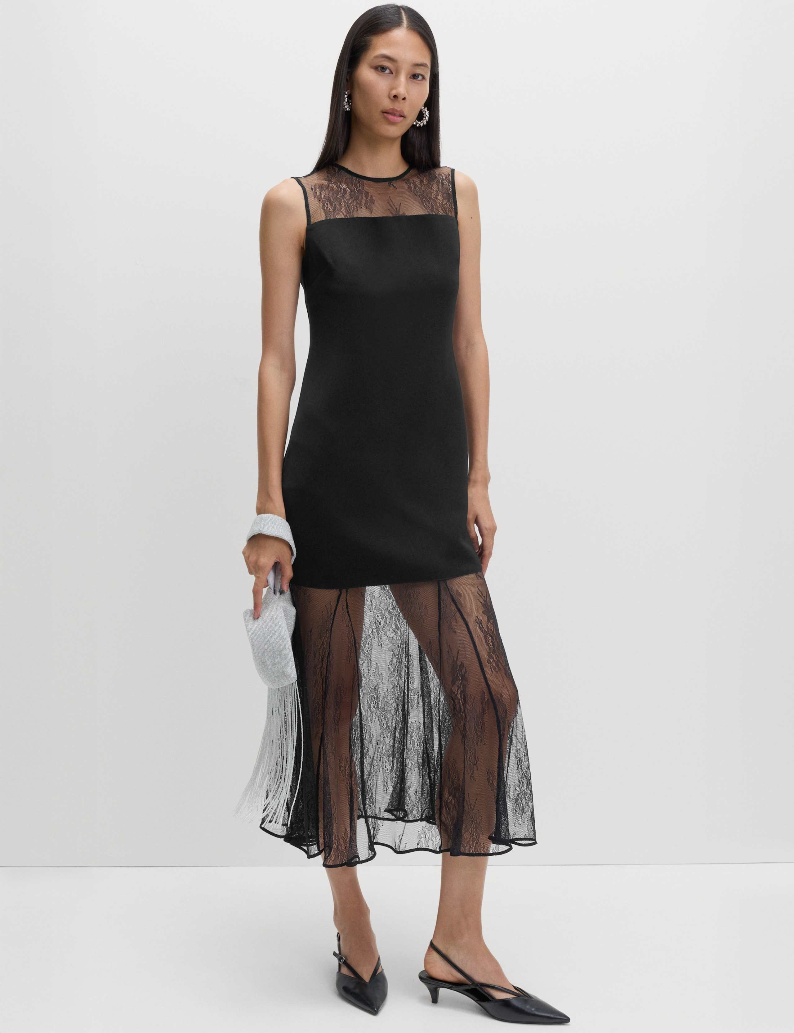 Sheer Lace Midaxi Dress 6 of 6