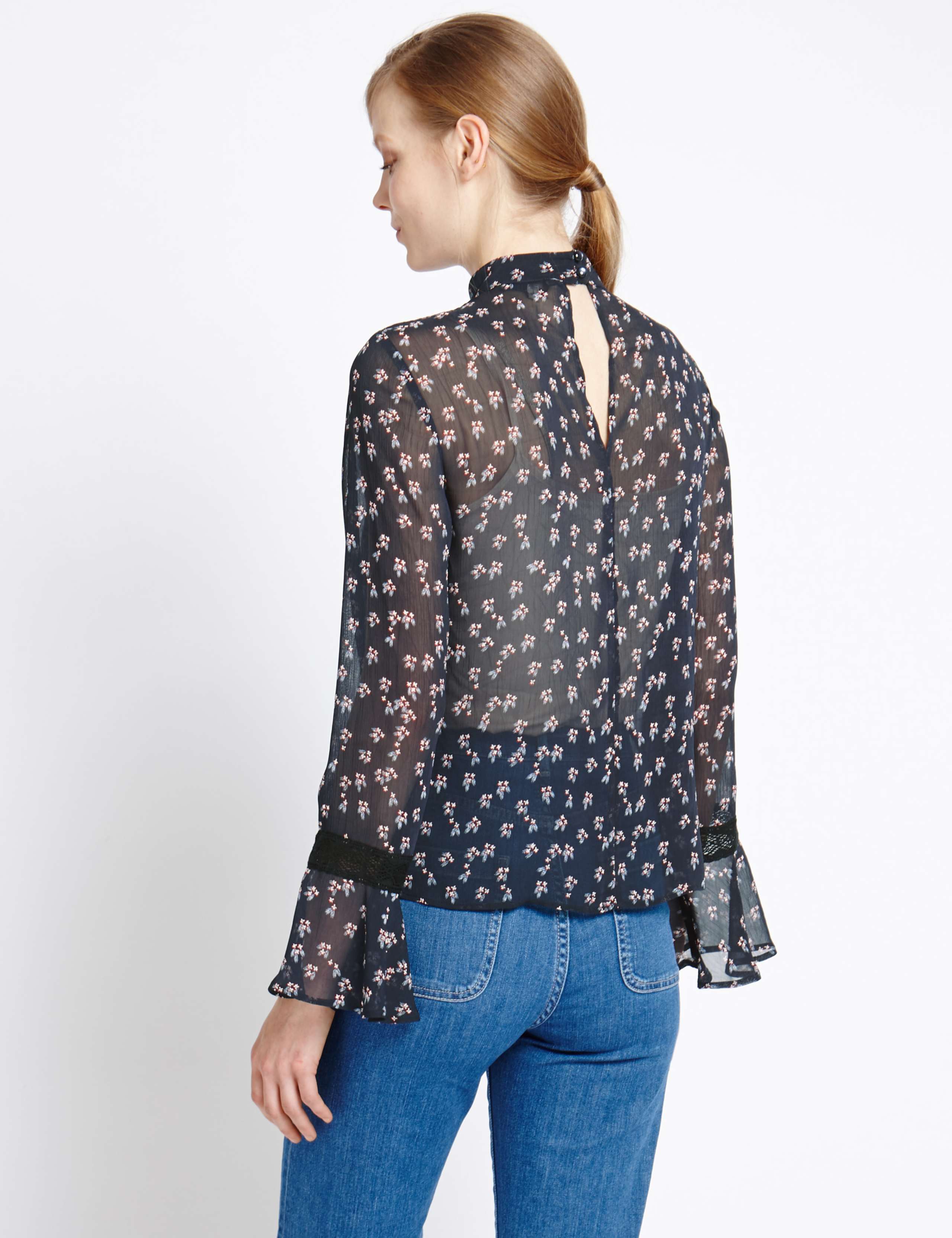 Ditsy Print Blouse 3 of 3