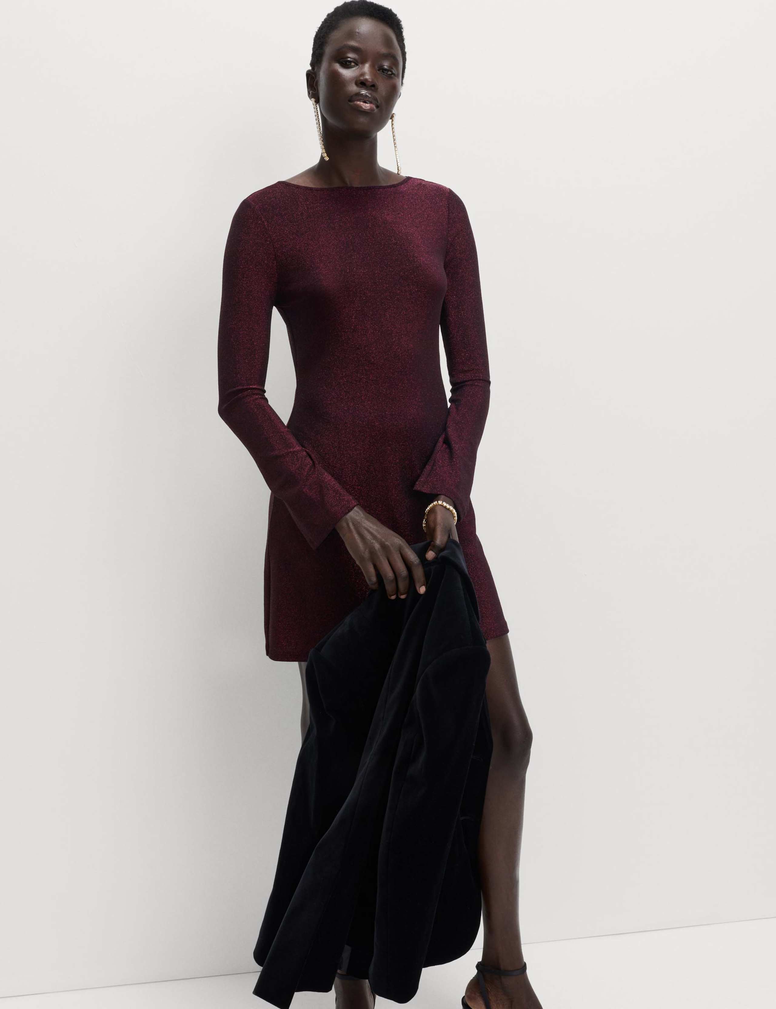 Metallic Mini Shift Dress 5 of 5