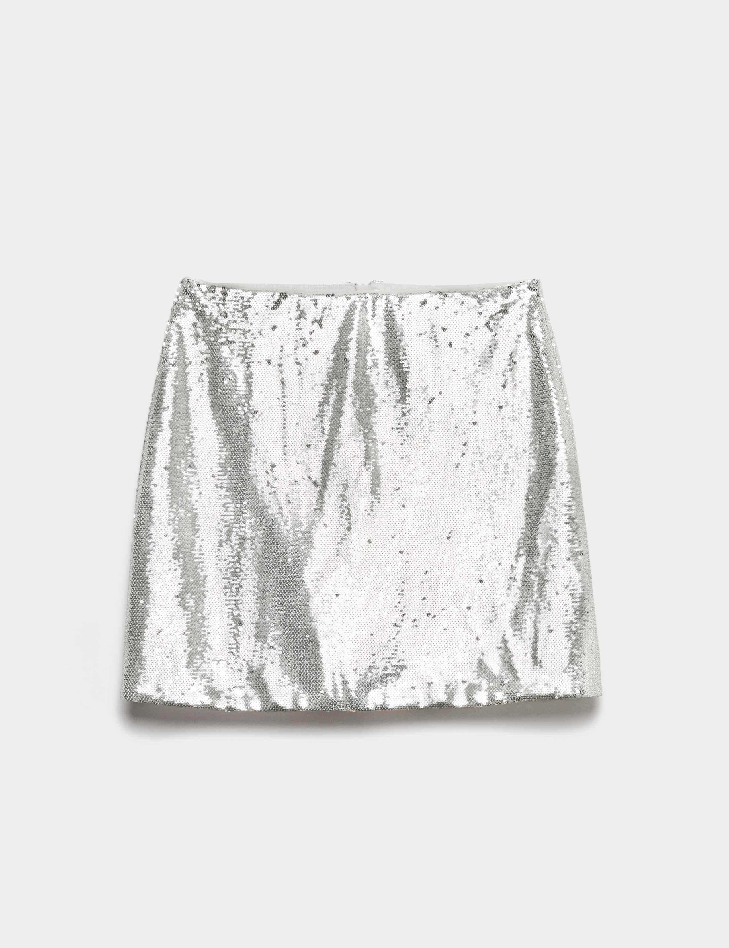 Sequin Mini A-Line Skirt 2 of 5