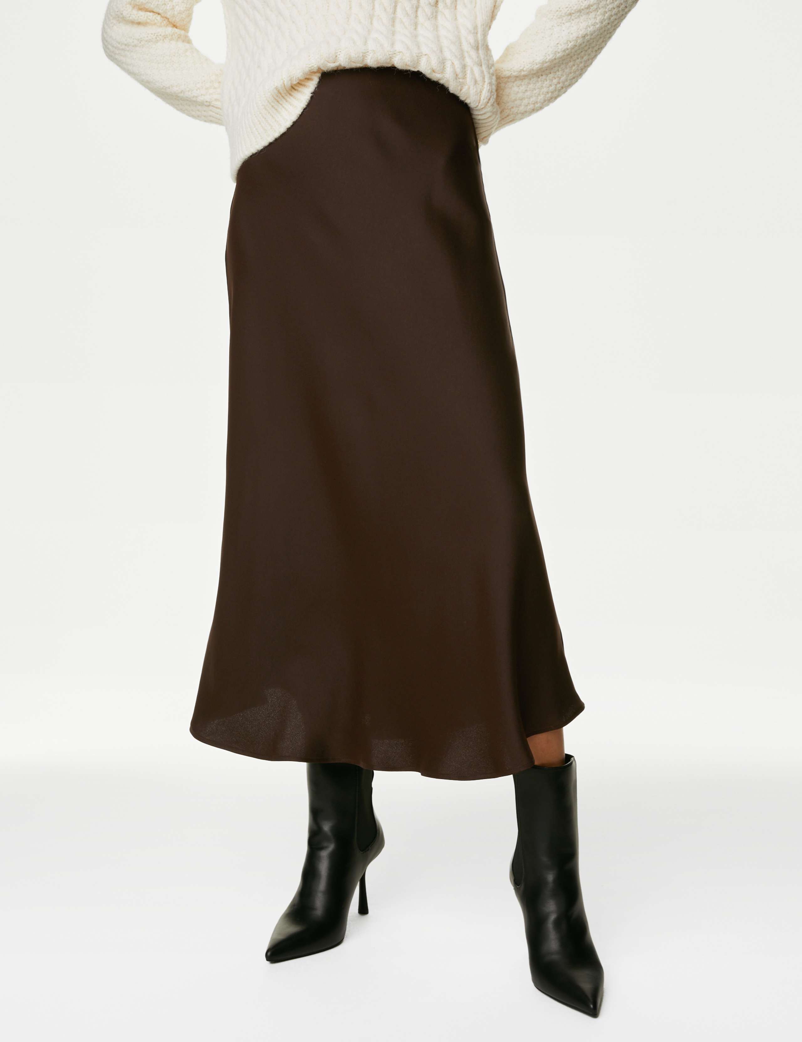 Satin Midaxi Slip Skirt 3 of 5