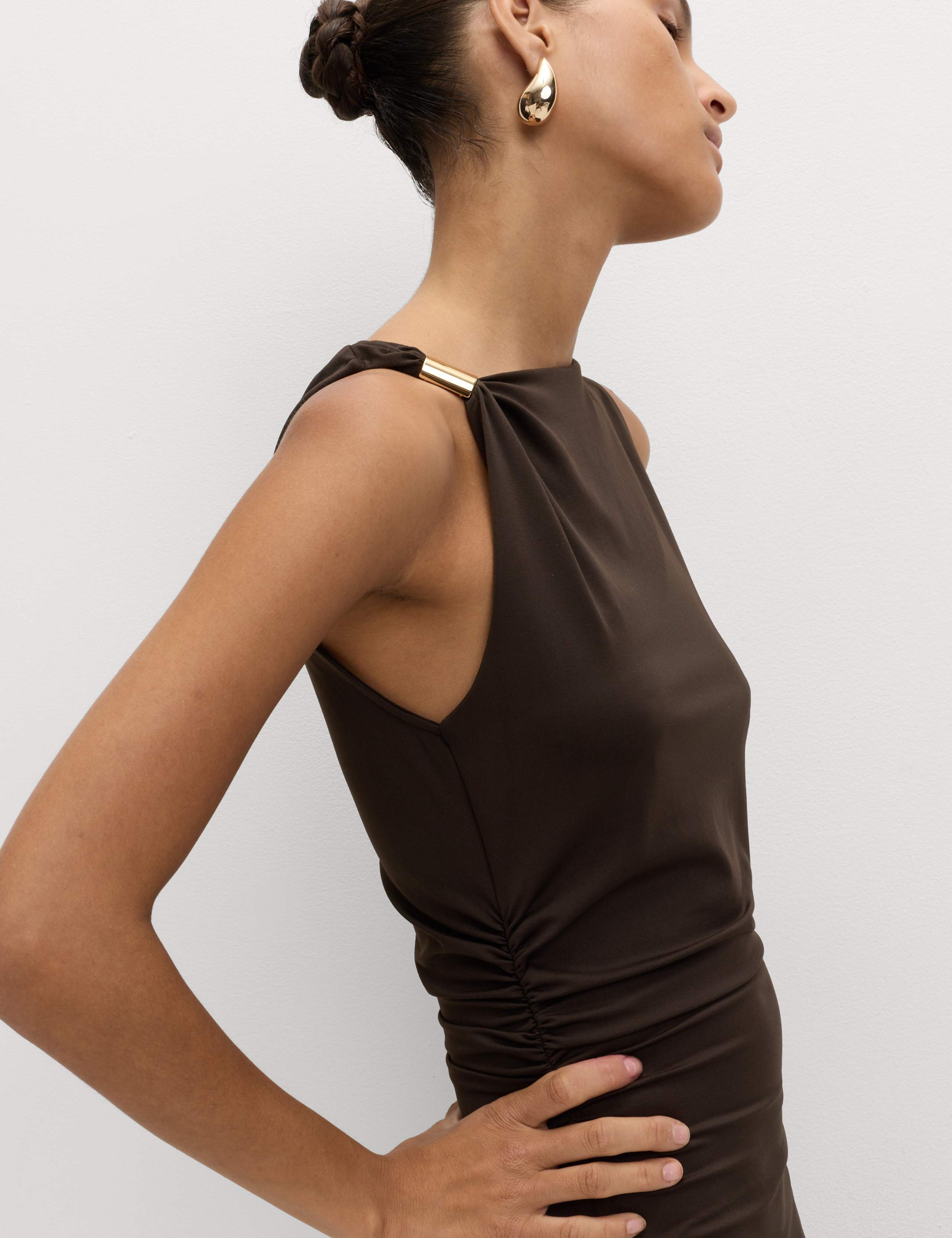 Jersey Hardware Detail Dress 3 of 6