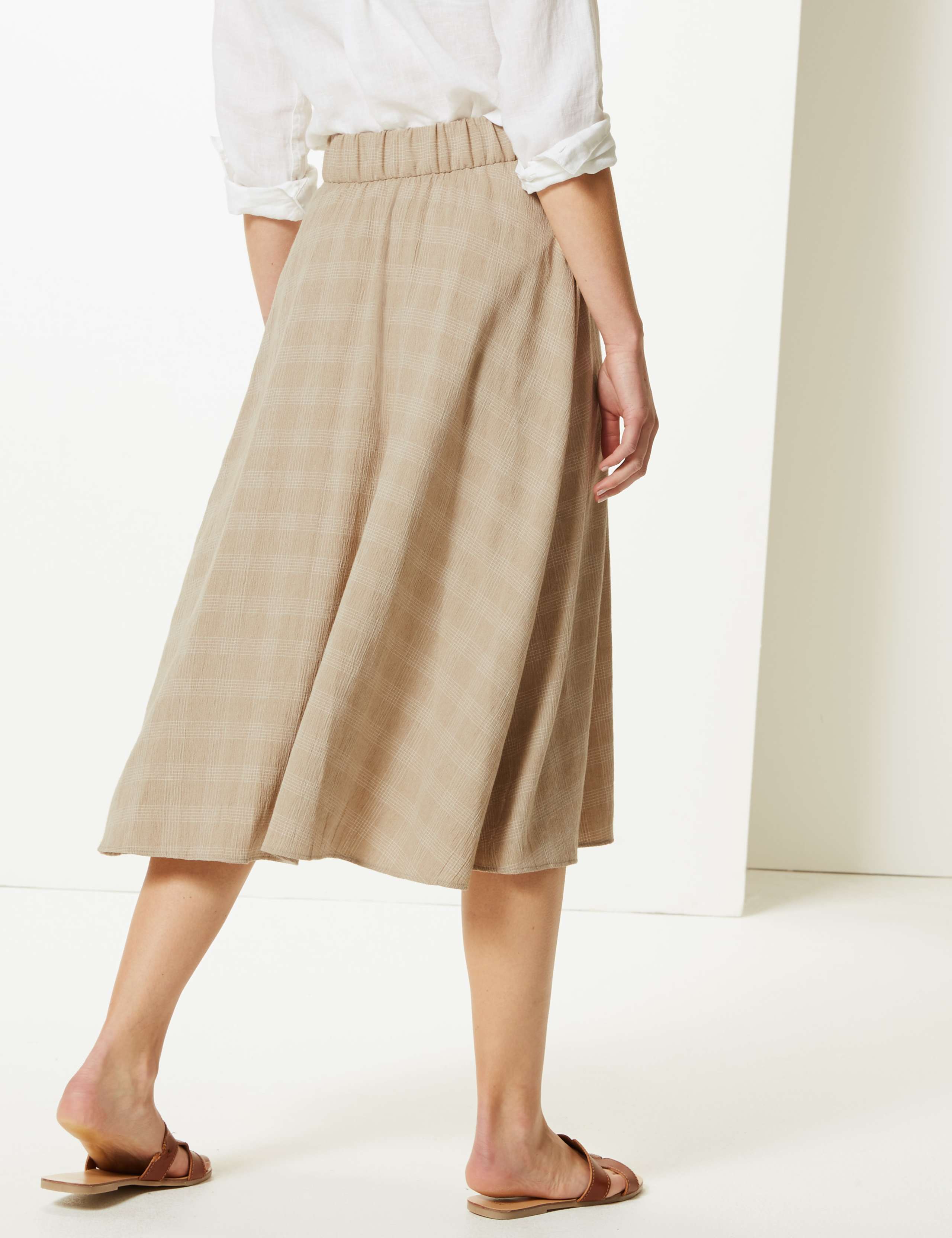 Checked Wrap Skirt 3 of 4