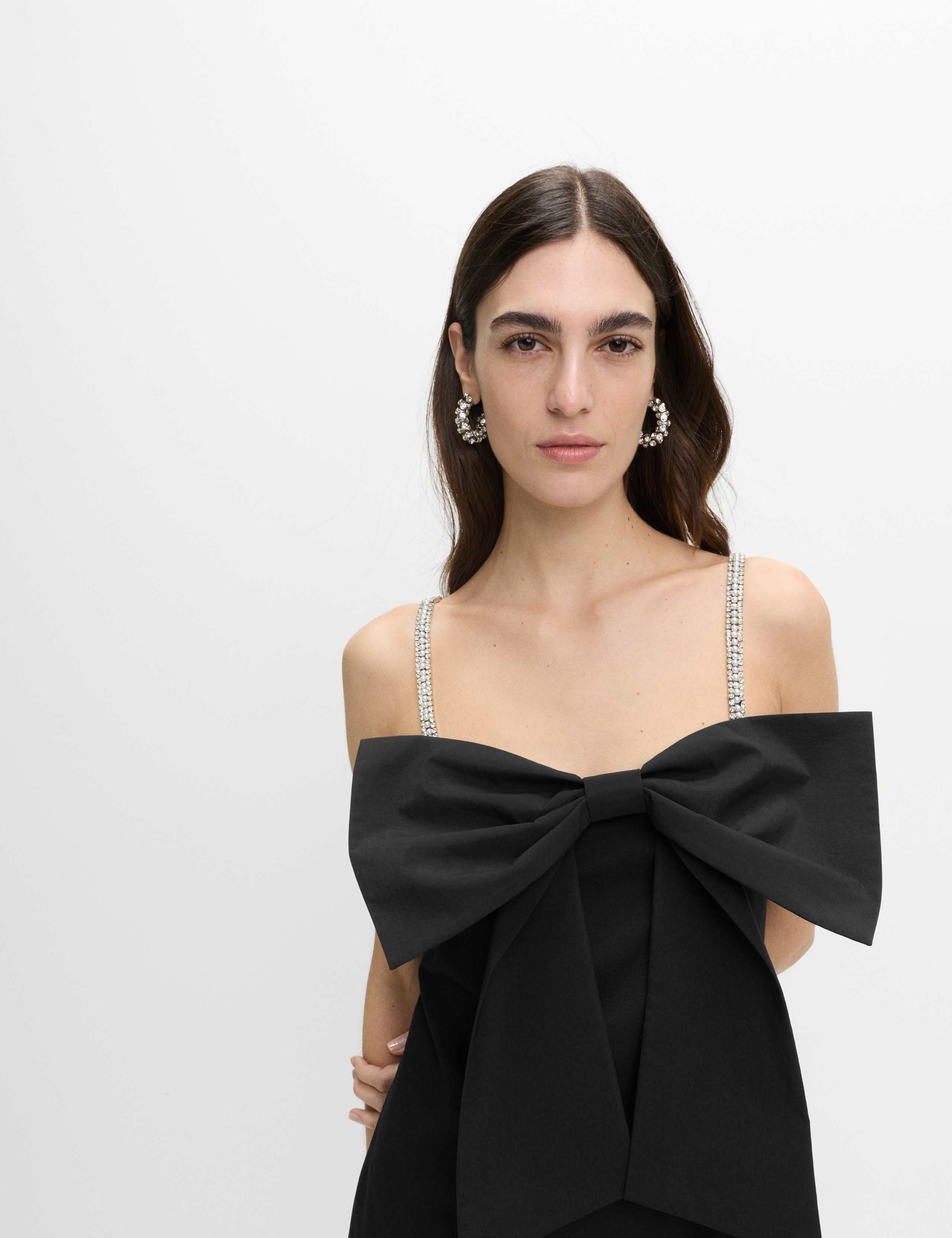 Embellished Bow Detail Mini Dress 1 of 7