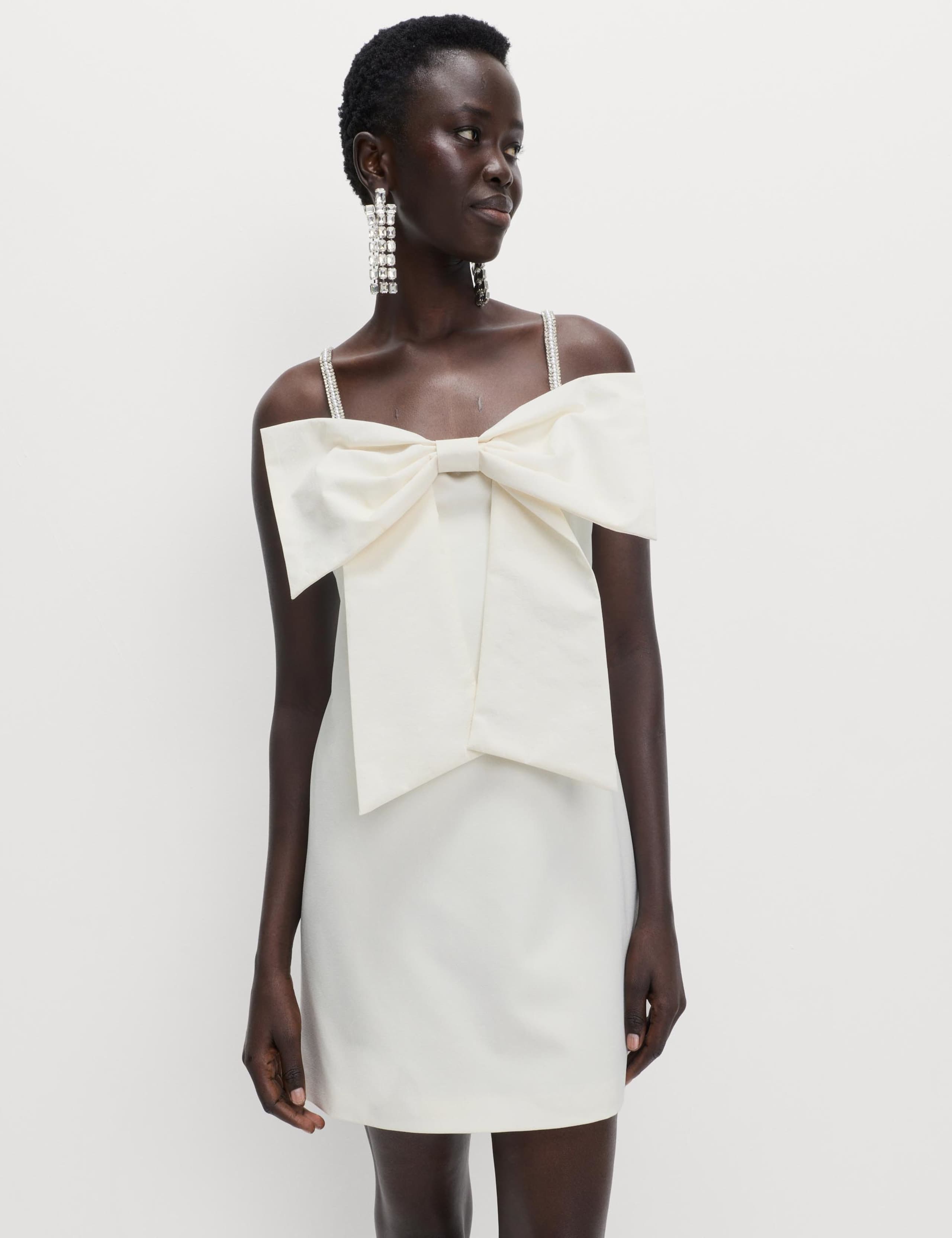 Embellished Bow Detail Mini Dress 1 of 6