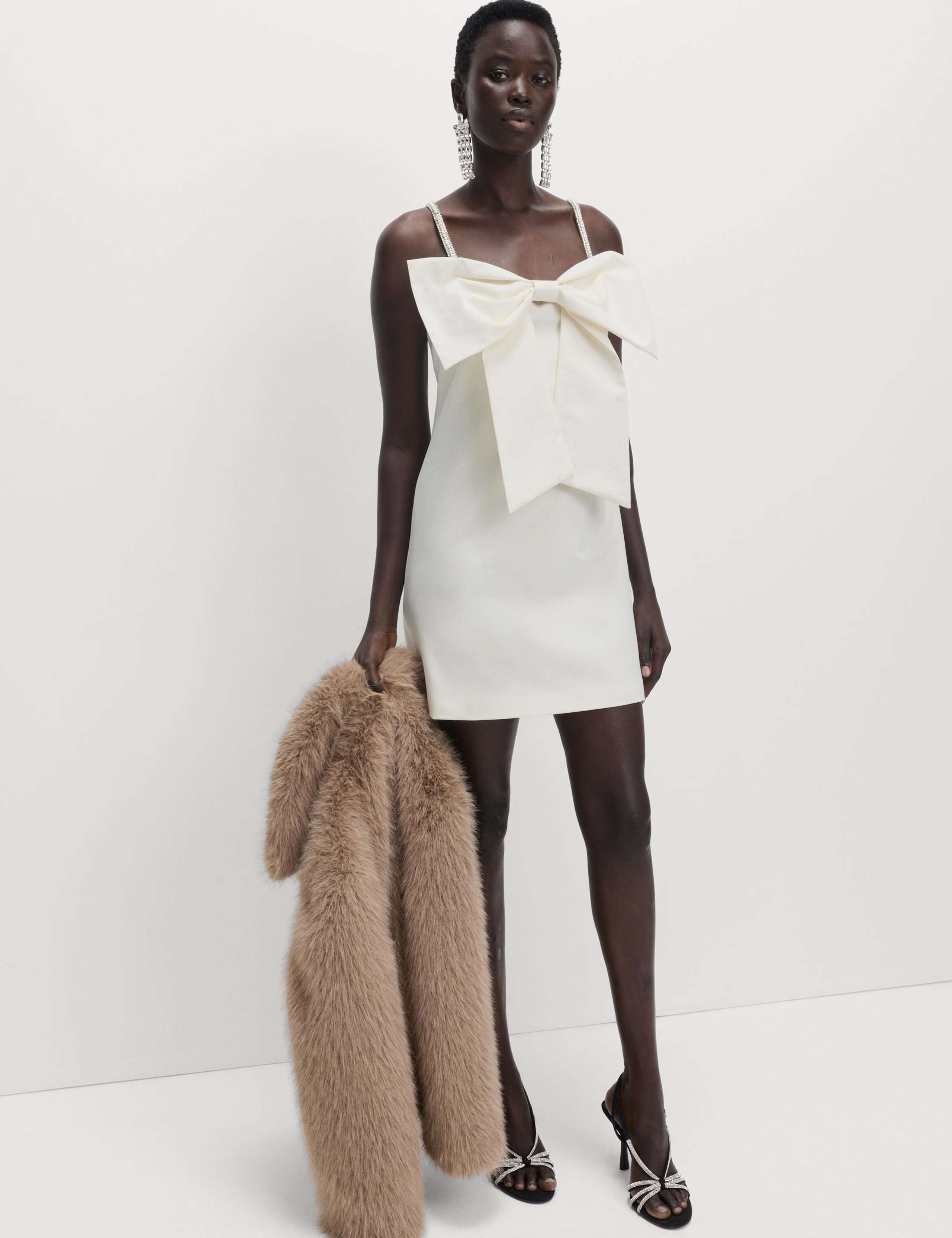 Embellished Bow Detail Mini Dress 3 of 6