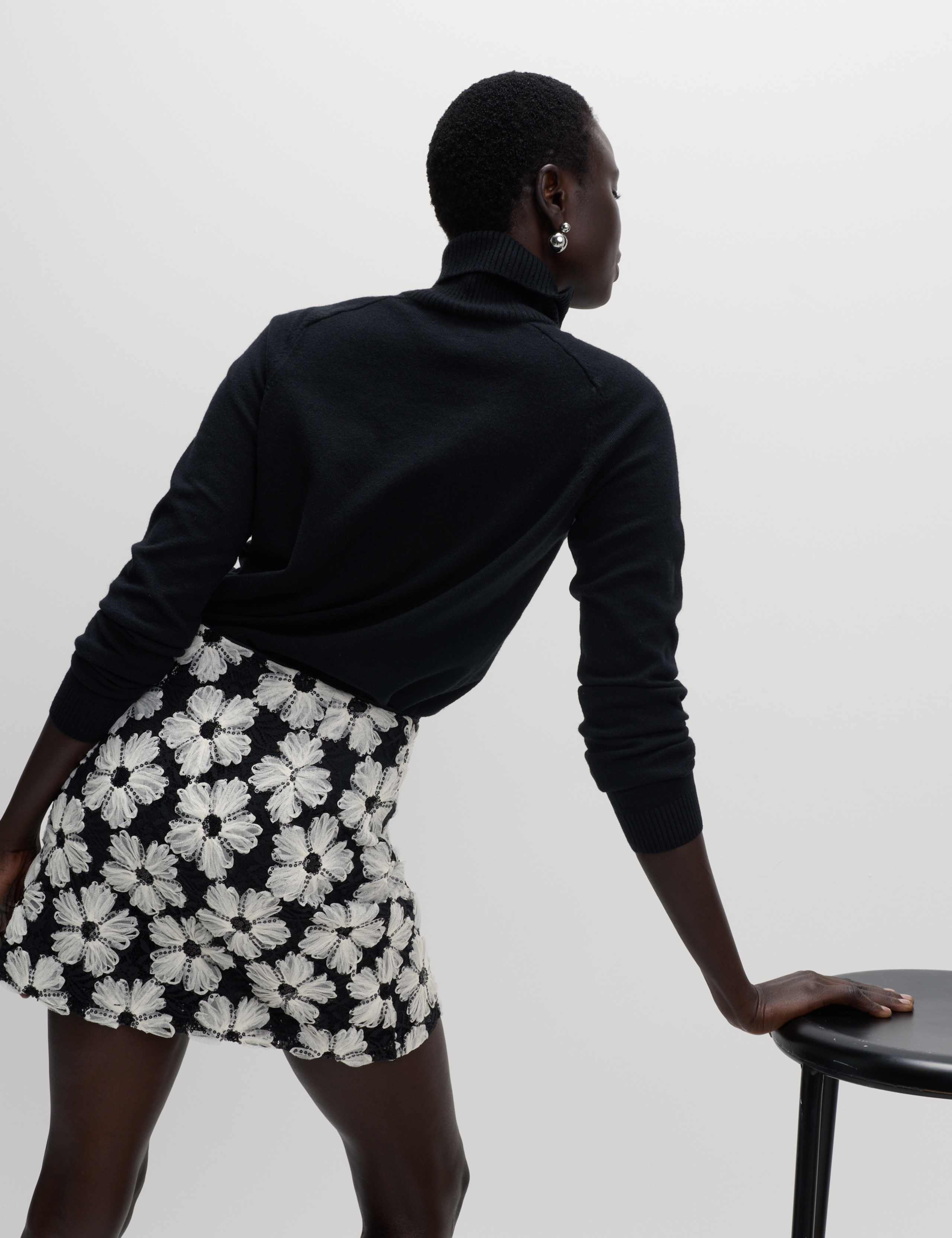 Embellished Mini A-Line Skirt 5 of 5