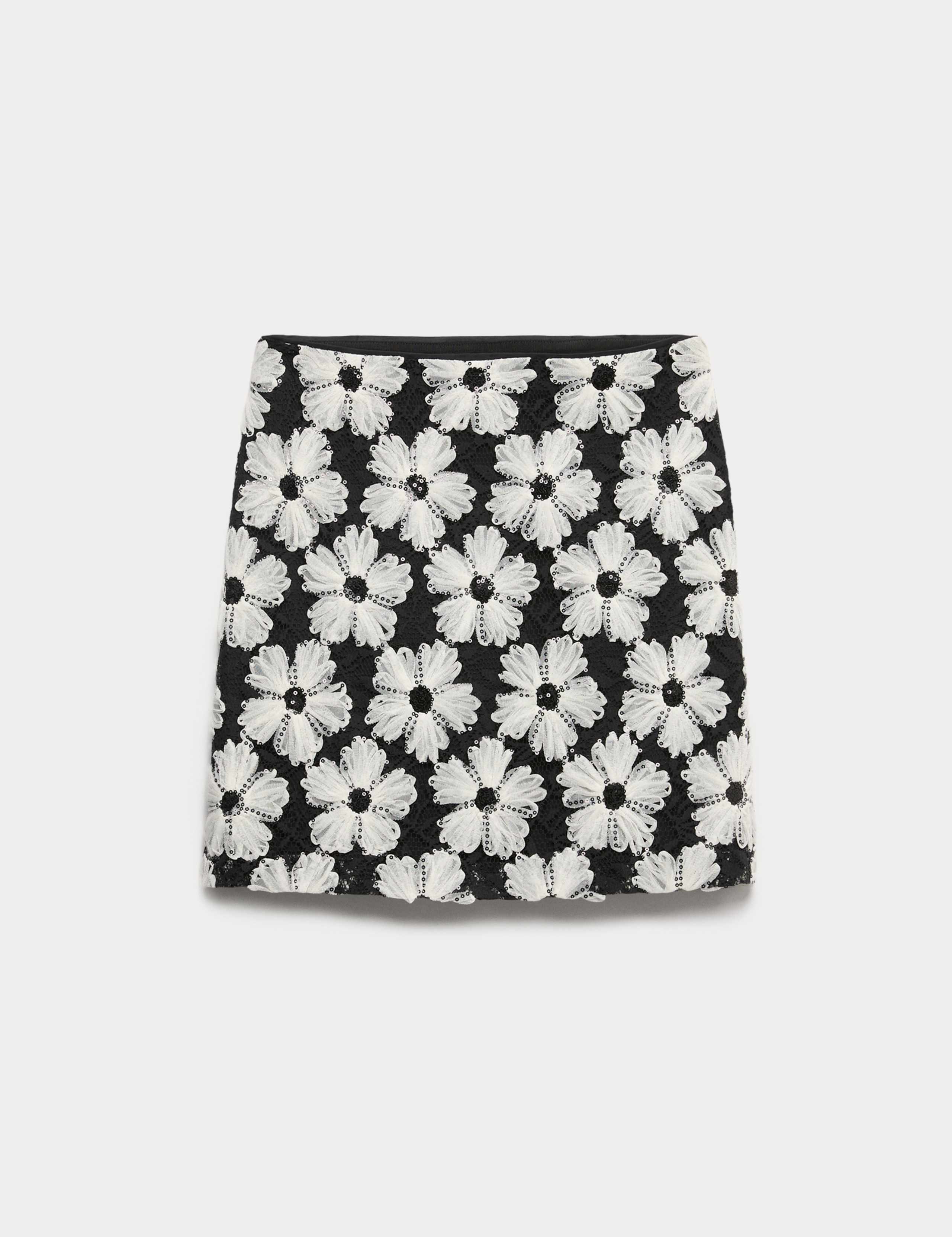 Embellished Mini A-Line Skirt 2 of 5