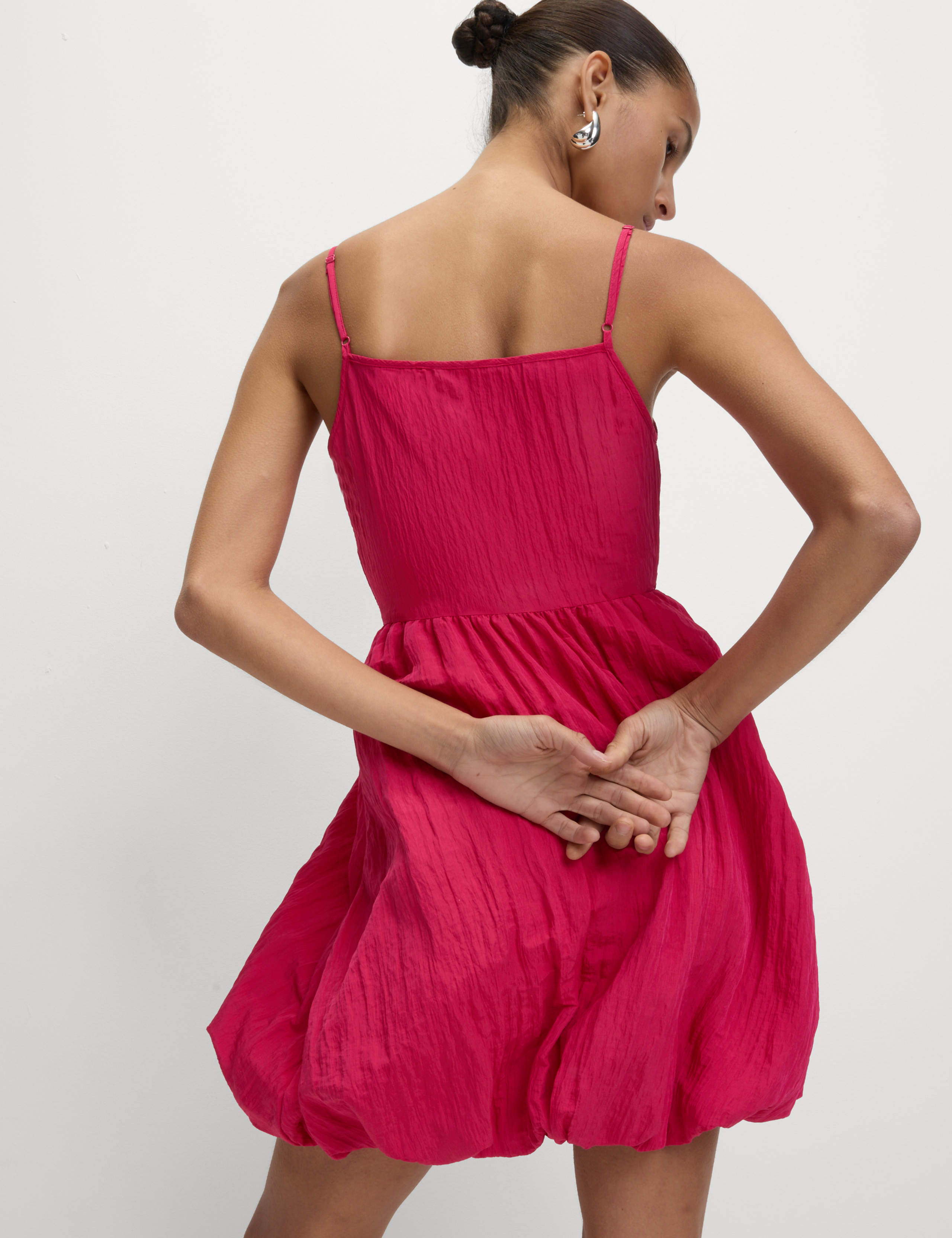 Strappy Bubble Hem Mini Dress 3 of 5