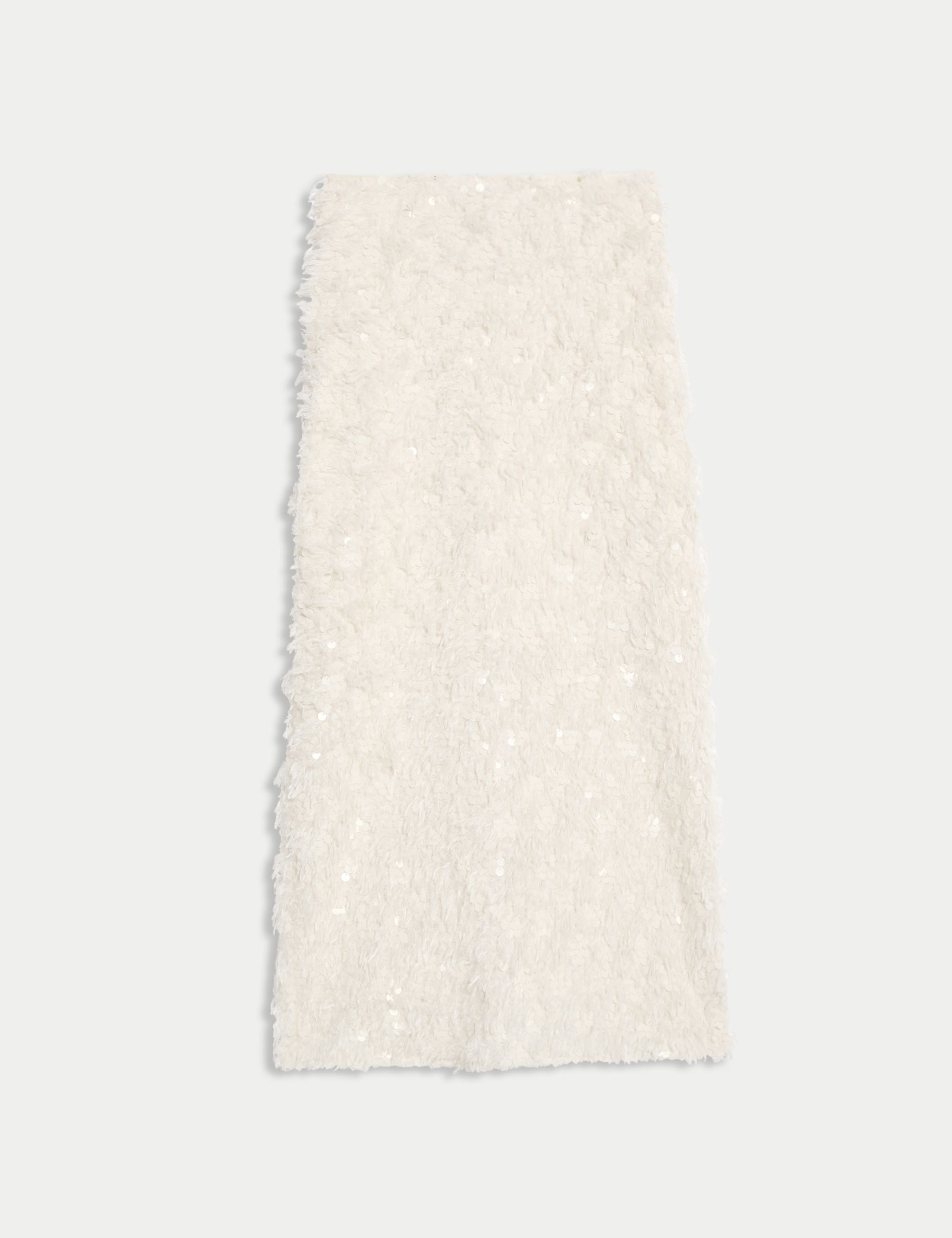 Disc Sequin Split Back Midi Pencil Skirt 2 of 5