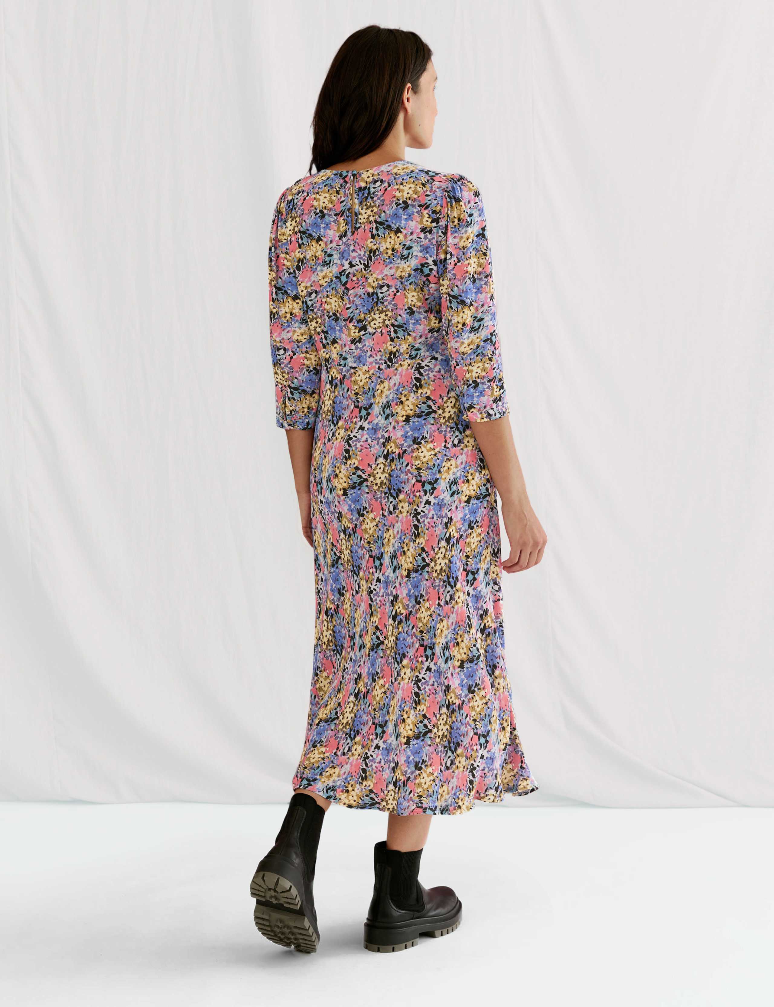 Floral Empire Line Midi Tea Dress 4 of 6