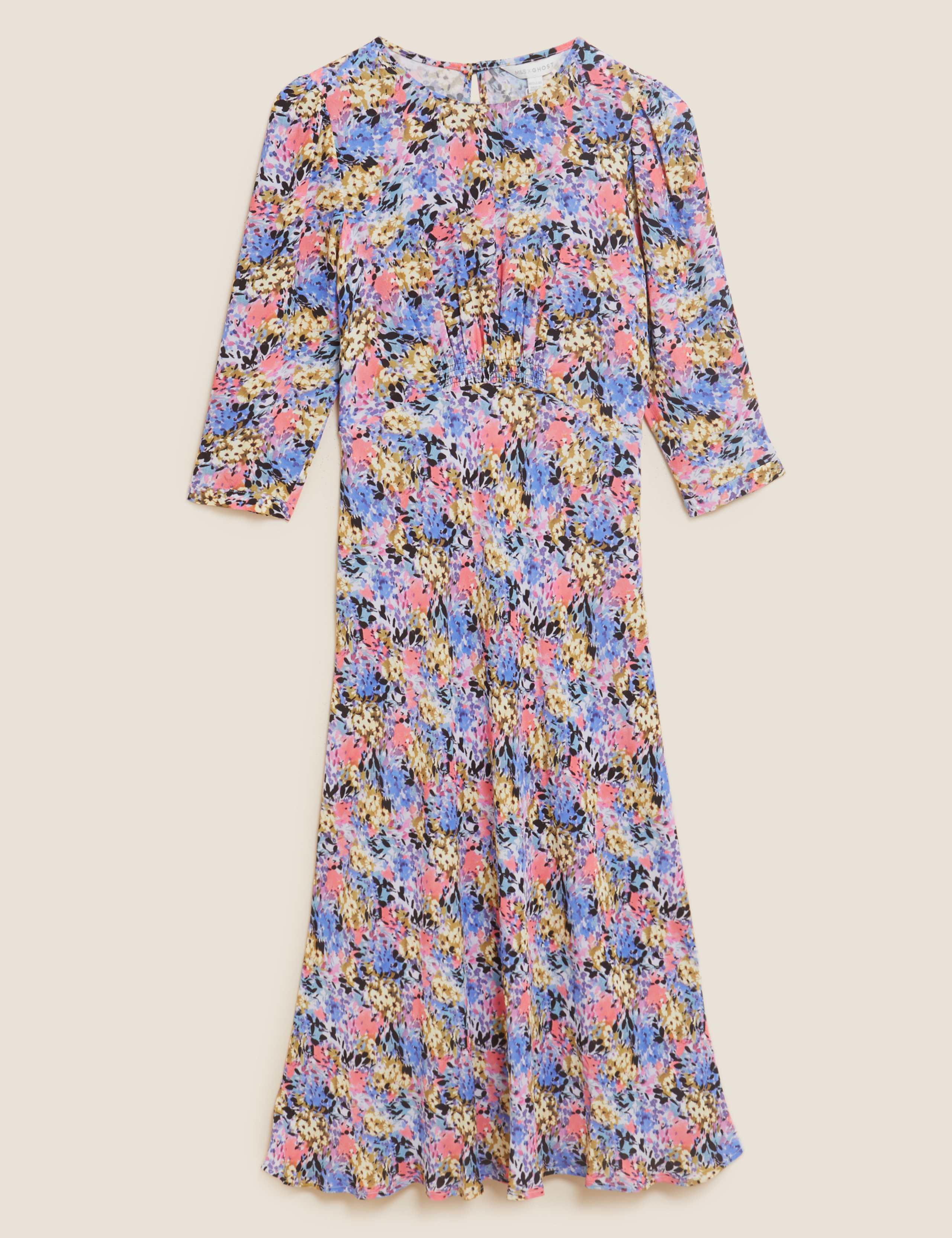 Floral Empire Line Midi Tea Dress 2 of 6