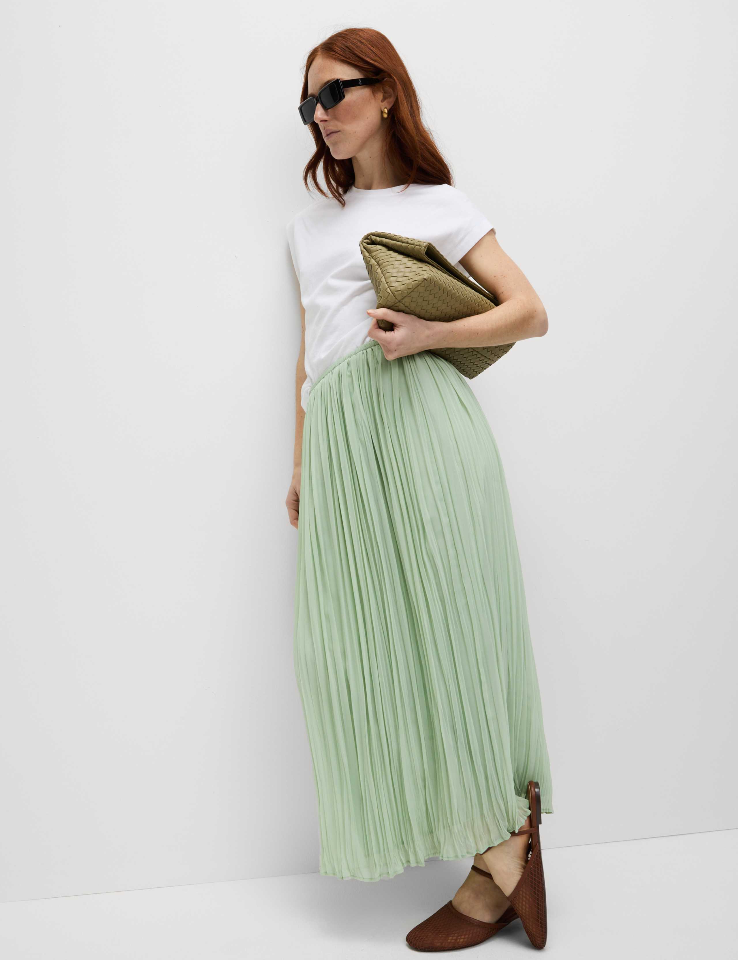 Crinkle Midaxi Column Skirt 5 of 5