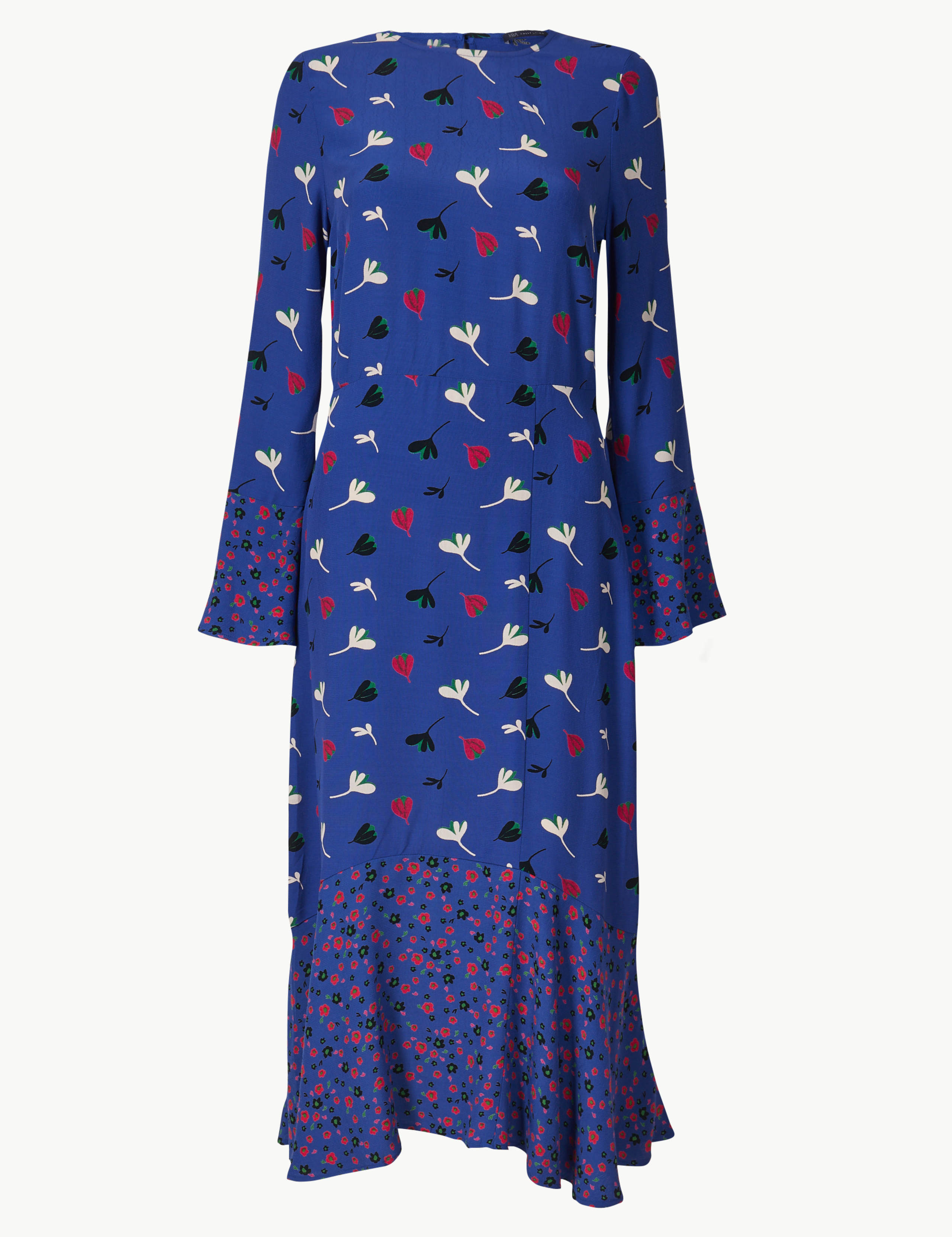 Floral Print Waisted Midi Dress 2 of 4
