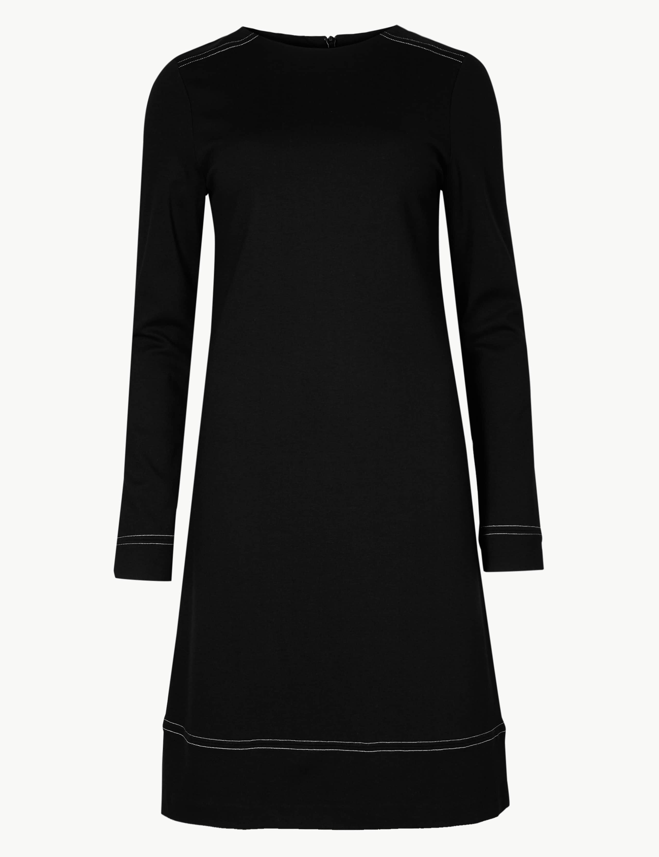 Long Sleeve Shift Dress 2 of 5