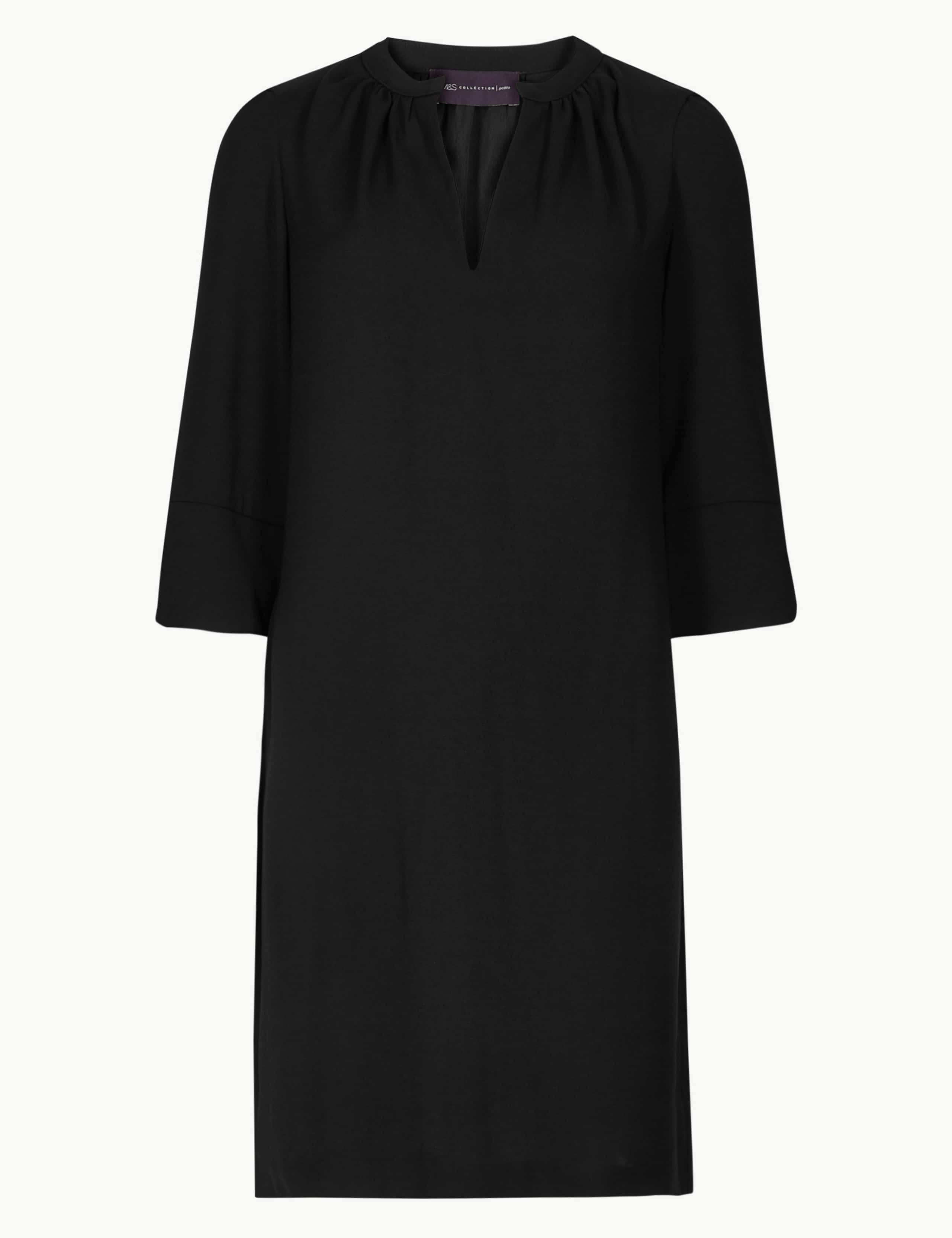 PETITE 3/4 Sleeve Shift Dress 2 of 4