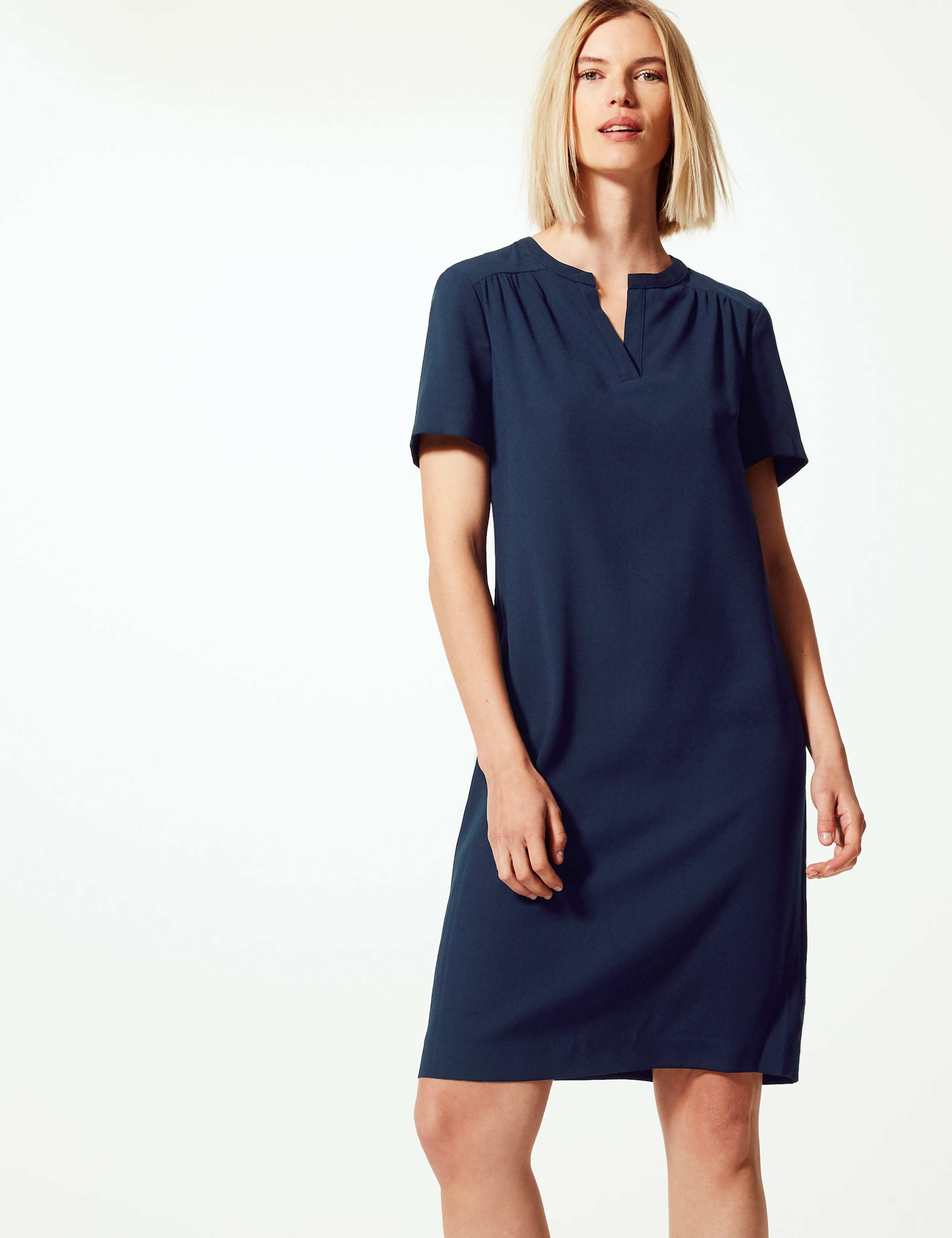 V-Neck Shift Dress 1 of 3