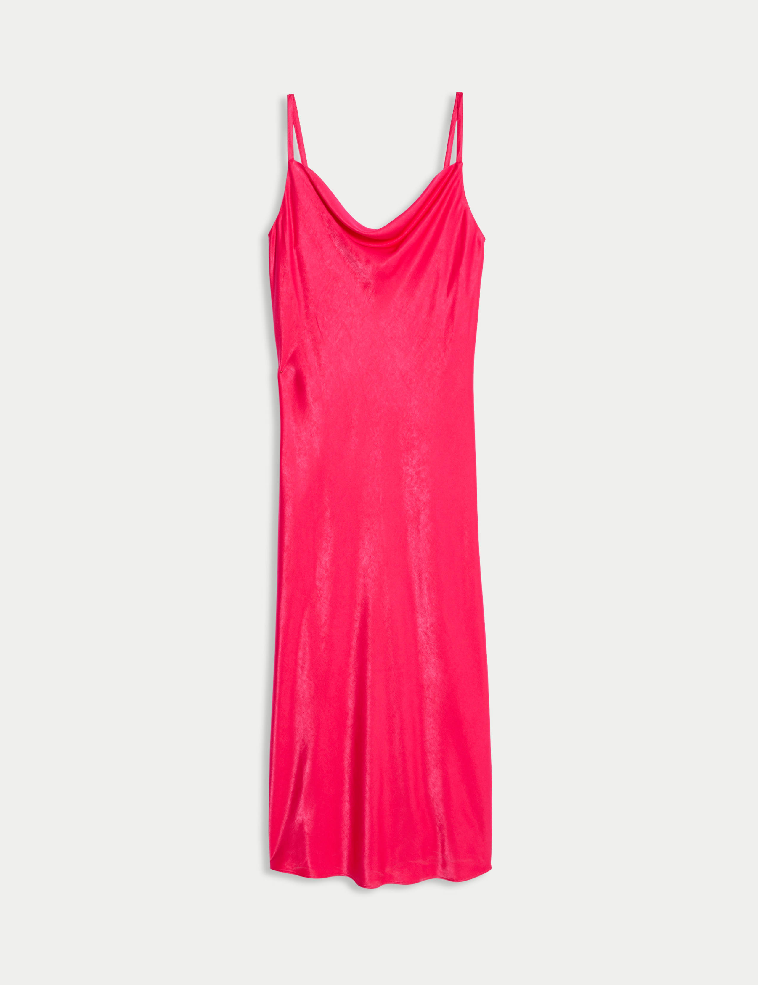 Satin Cowl Neck Midaxi Slip Dress 2 of 6