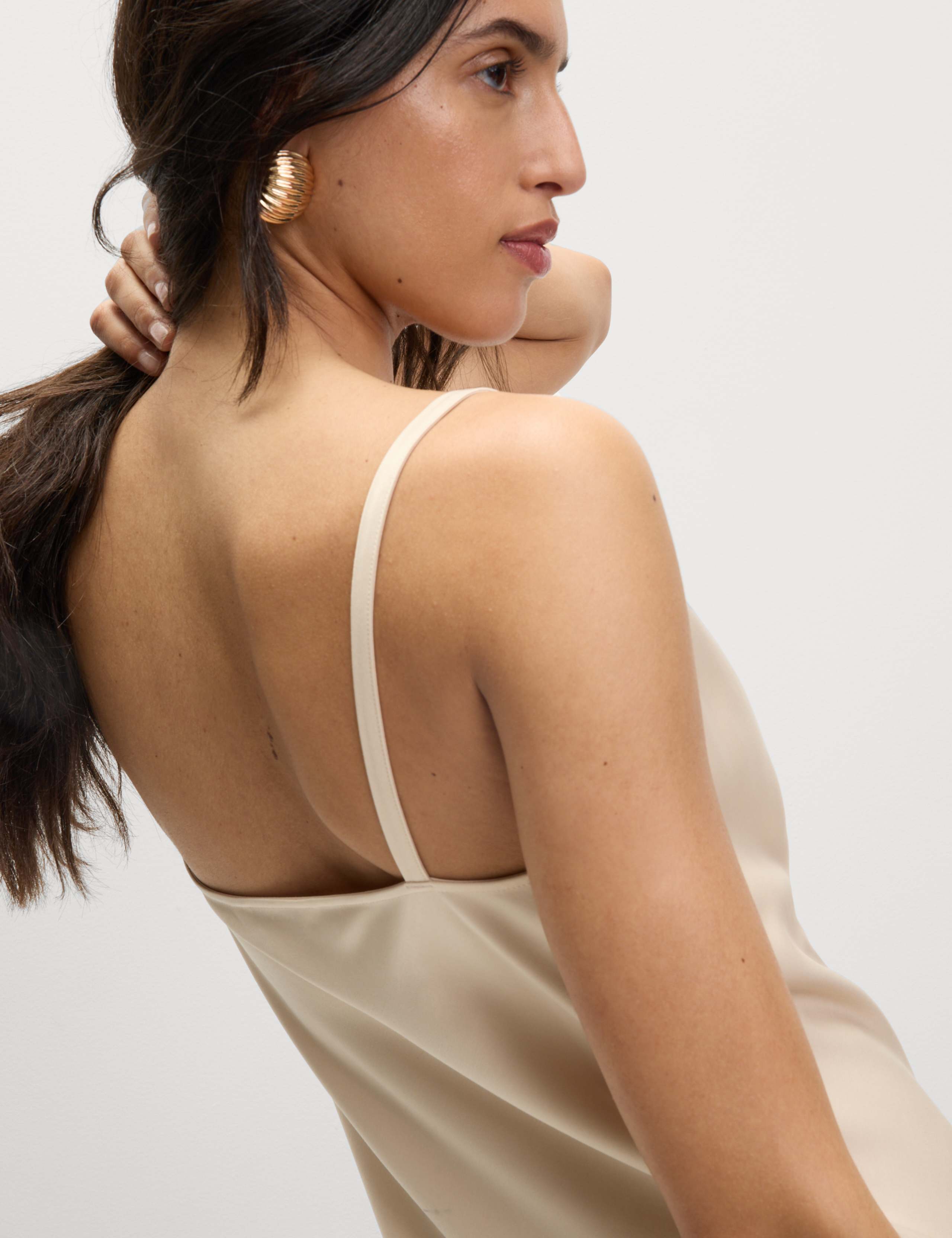 Satin Cowl Neck Midaxi Slip Dress 5 of 5