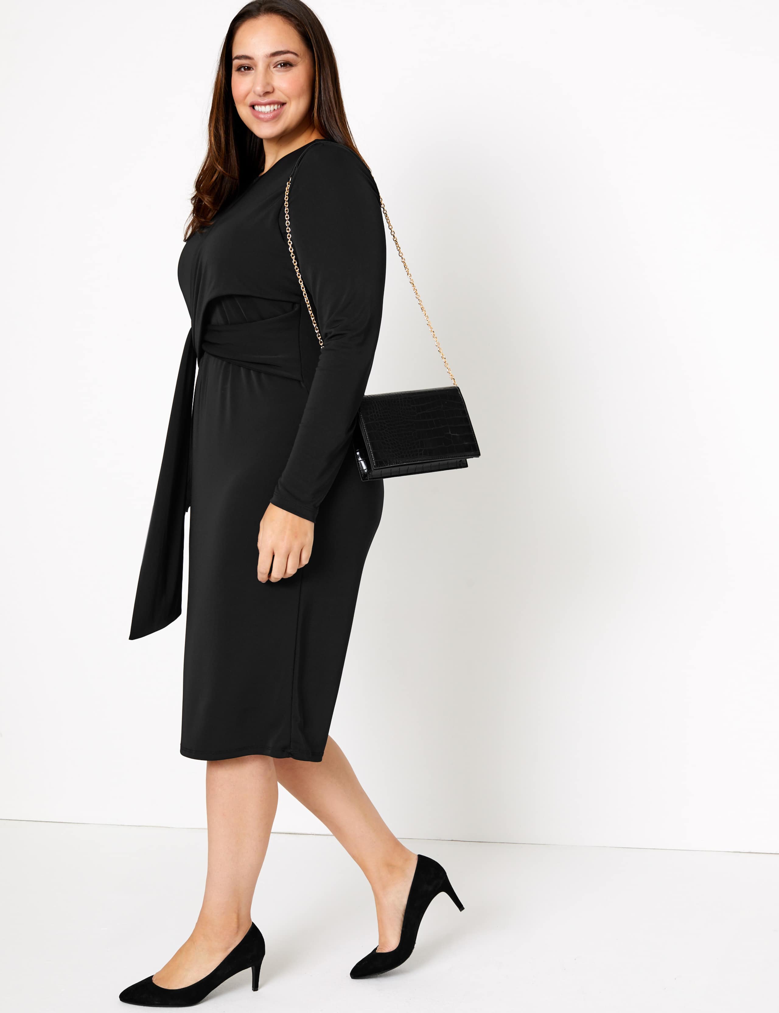 Bodycon Jersey Midi Dress 3 of 4