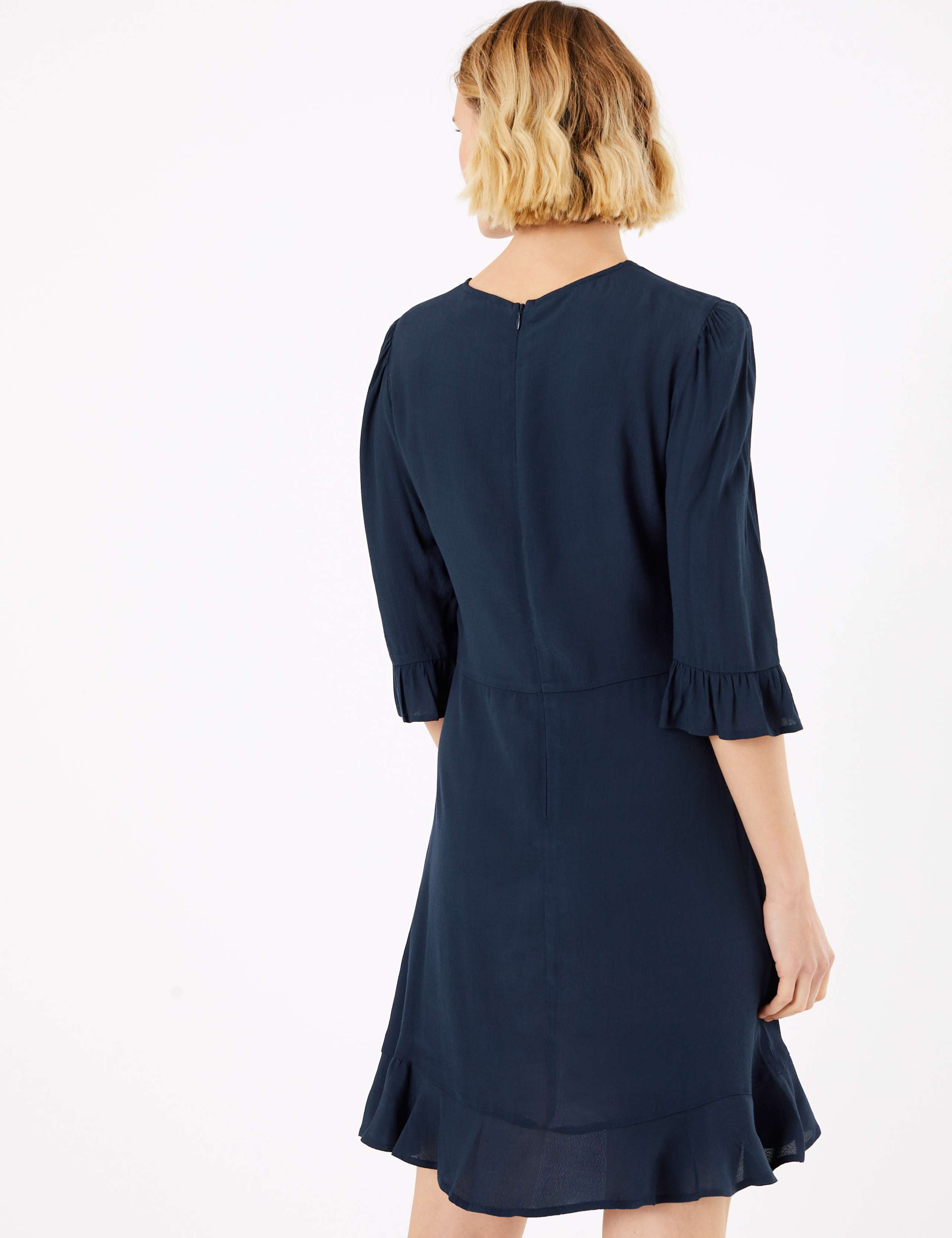 Frill Detail Mini Skater Dress 4 of 5