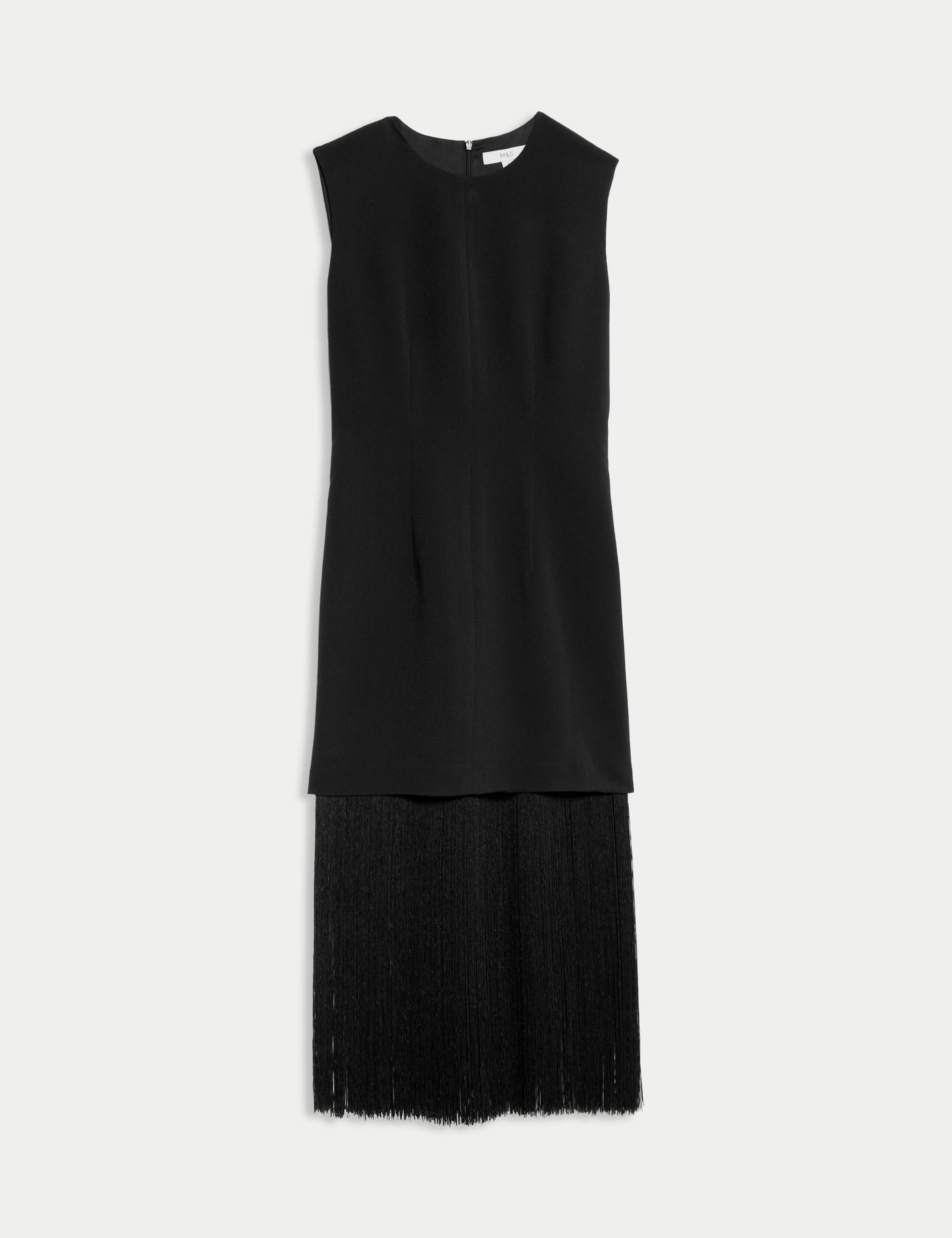 Fringe Detail Midi Column Dress 2 of 5