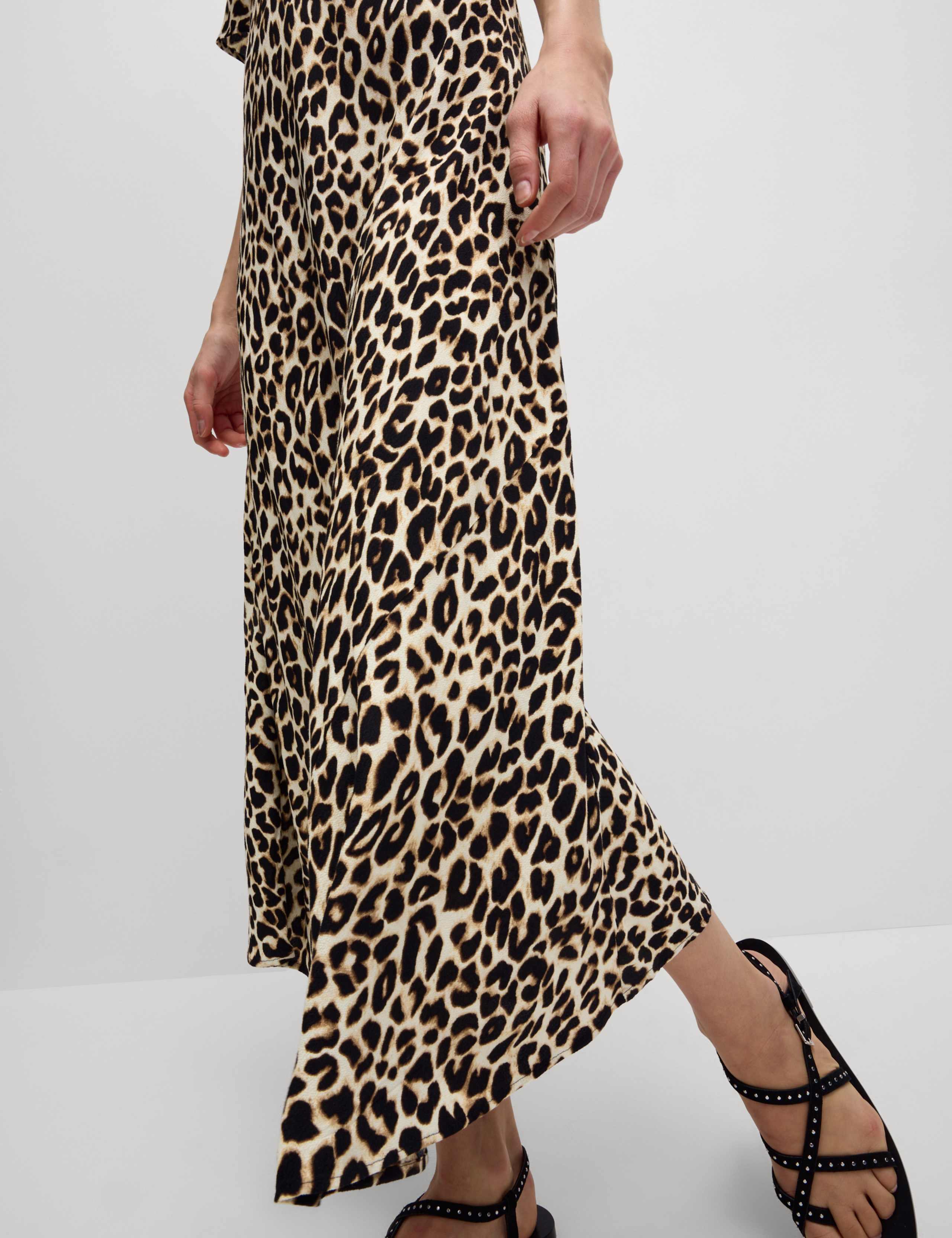 Animal Print Midaxi Shirt Dress 4 of 5
