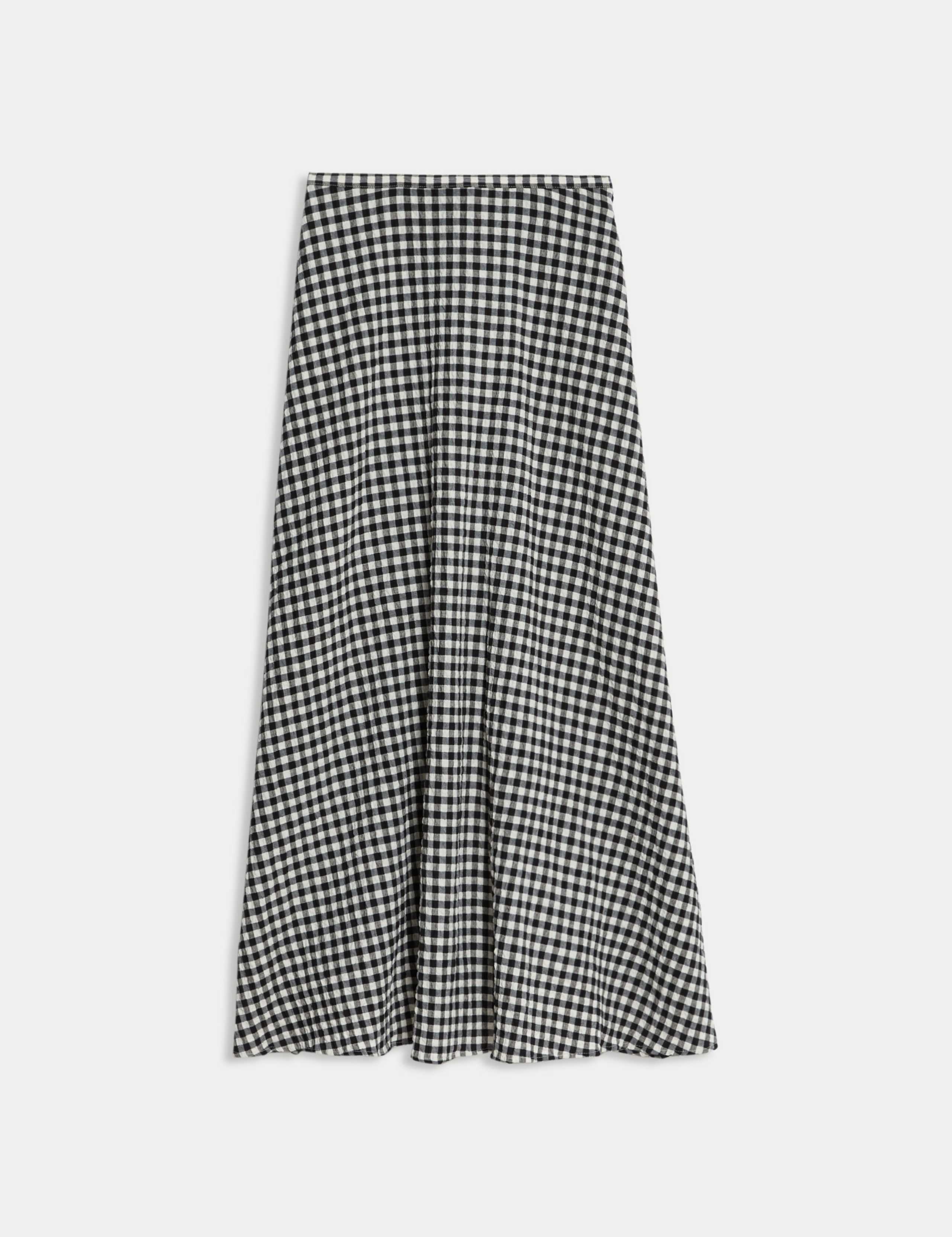 Cotton Rich Gingham Midaxi A-Line Skirt 2 of 6