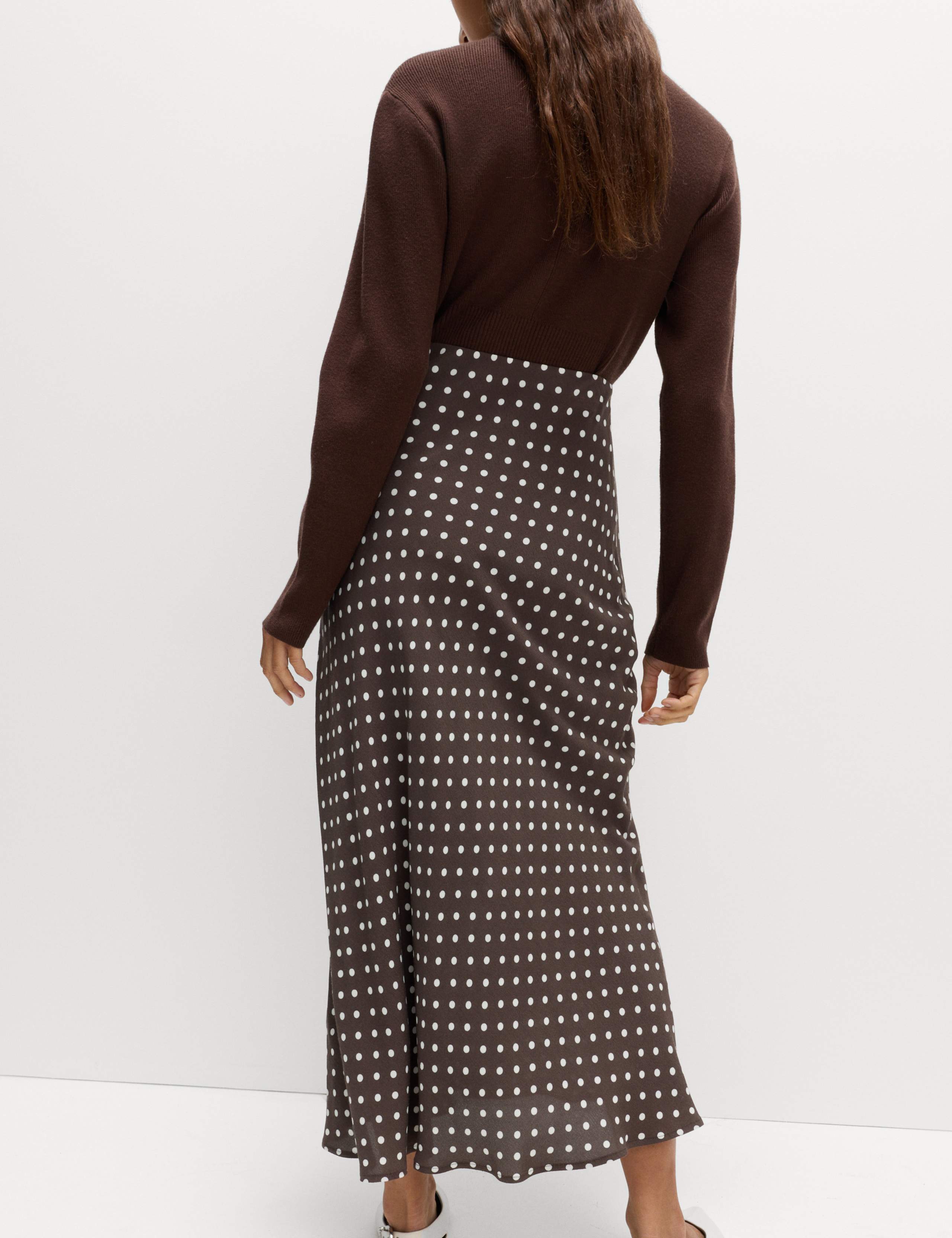 Polka Dot Midaxi Skirt 3 of 6