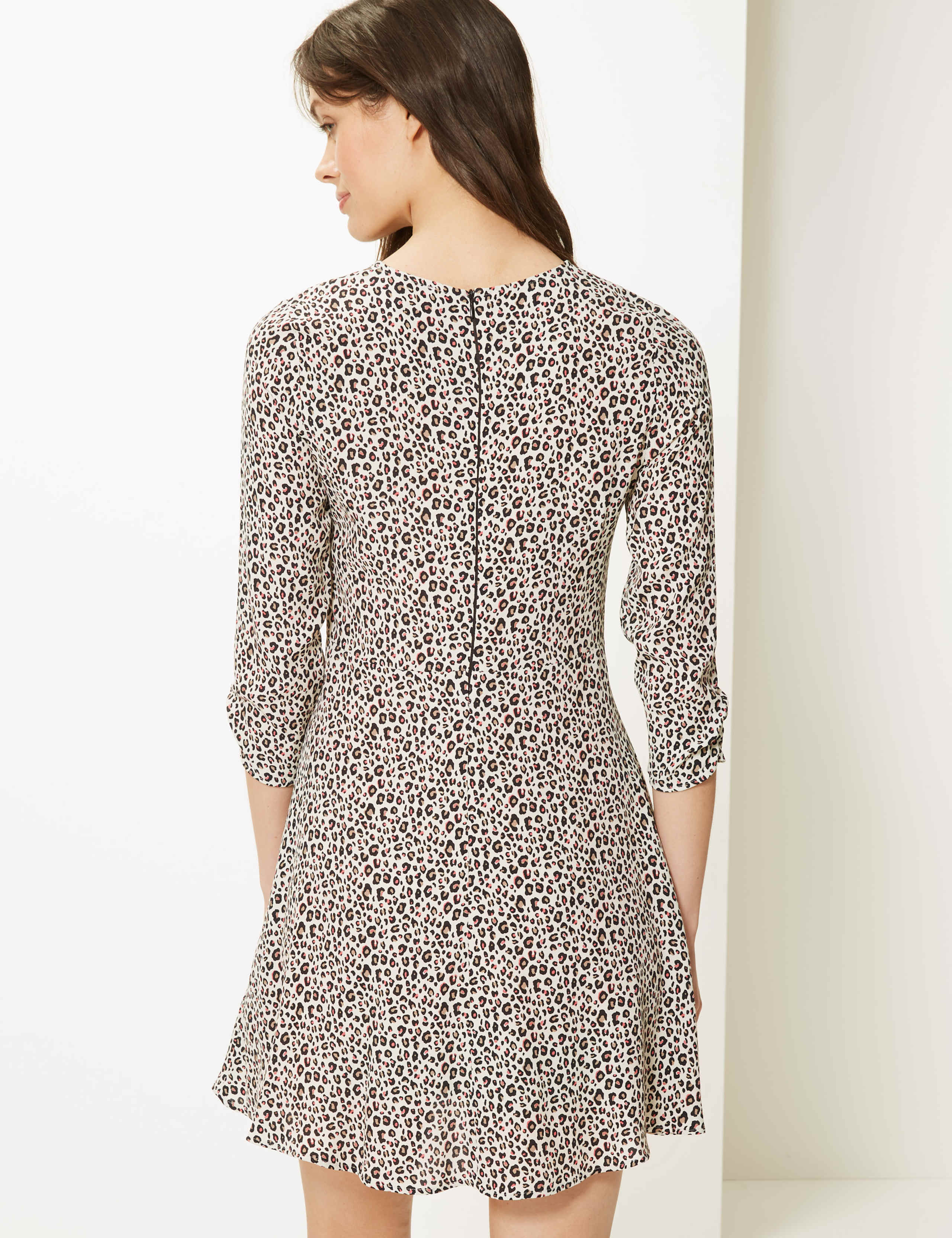 Animal Print Fit & Flare Mini Dress 4 of 4