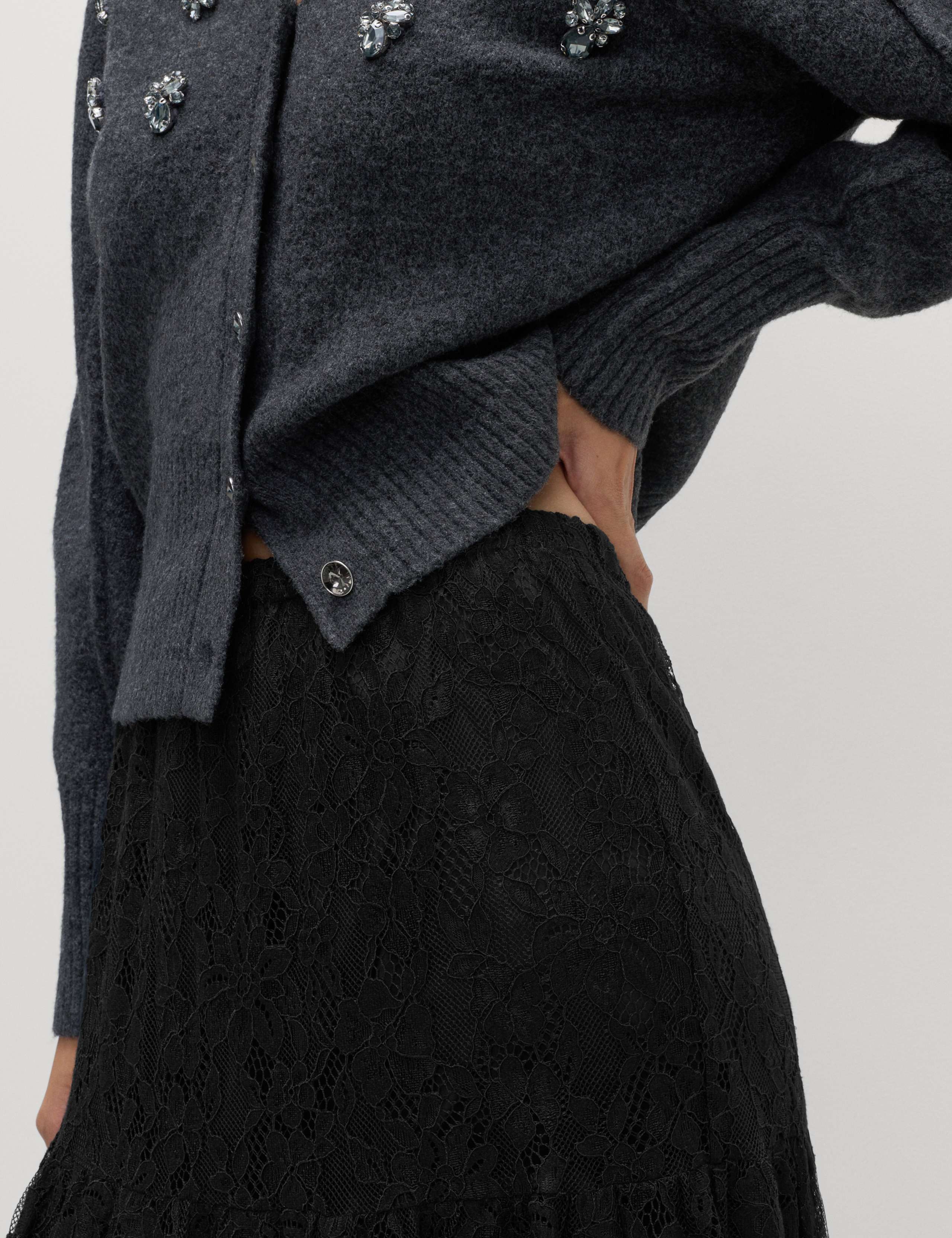 Lace Maxi Tiered Skirt 4 of 5