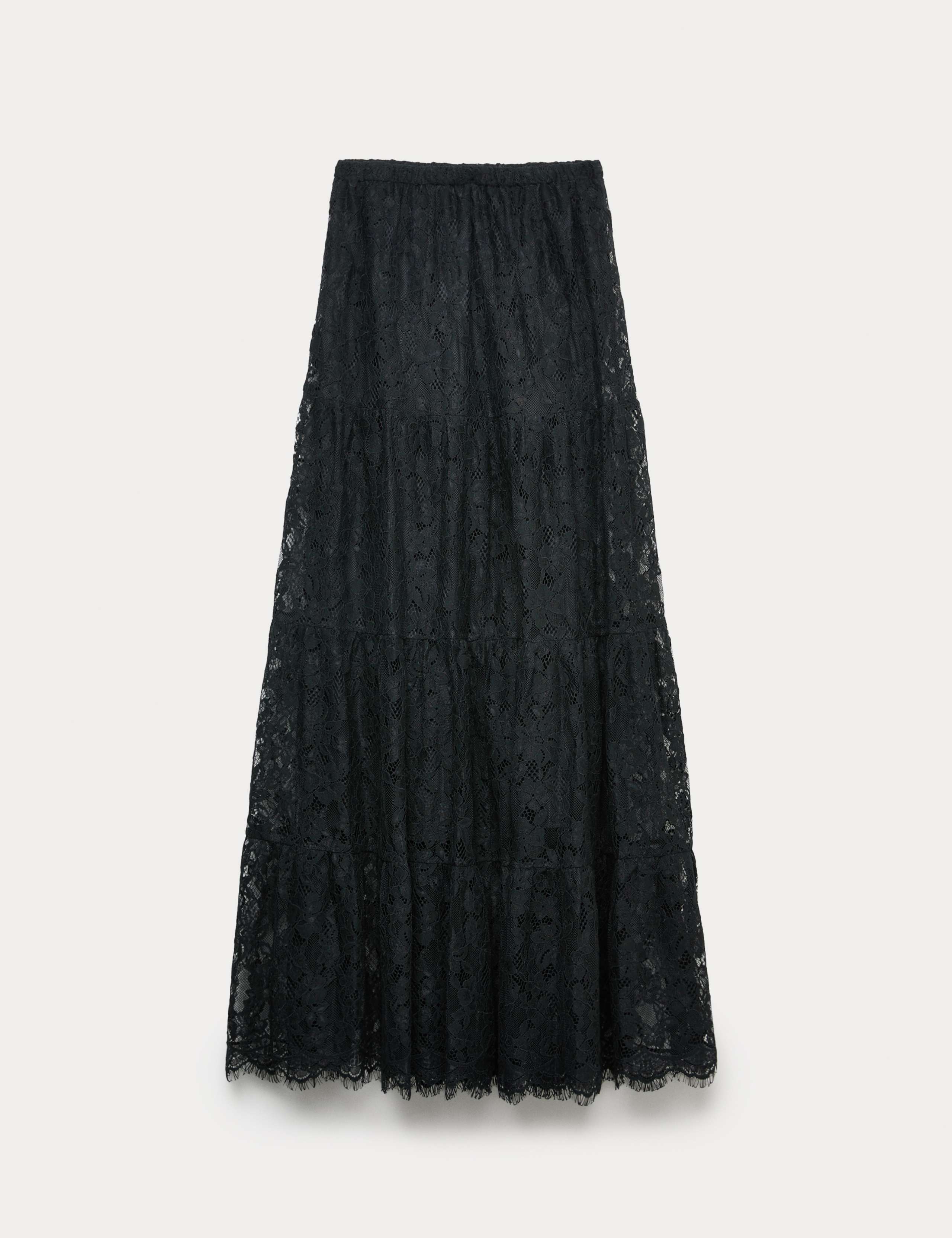 Lace Maxi Tiered Skirt 2 of 5