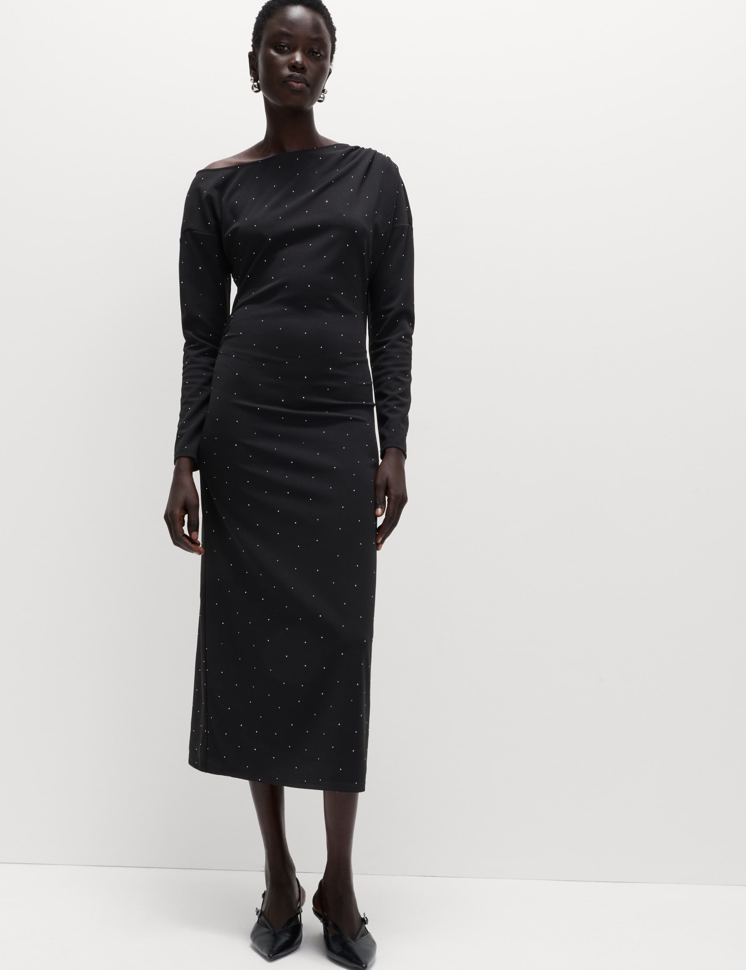 Embellished Bodycon Midi Dress 6 of 6